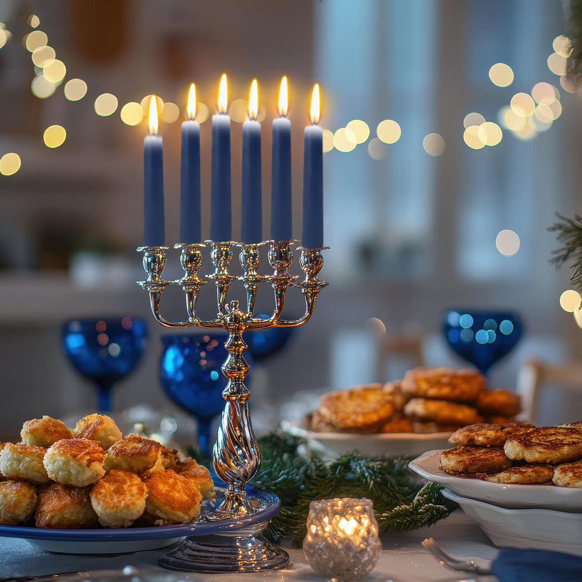 12 Pack 10 inch Navy-Blue Taper Candle Set for Holiday Dinner Party, Unscented Long Candlesticks, Dripless and Smokeless, 7-8 Hours Burn
