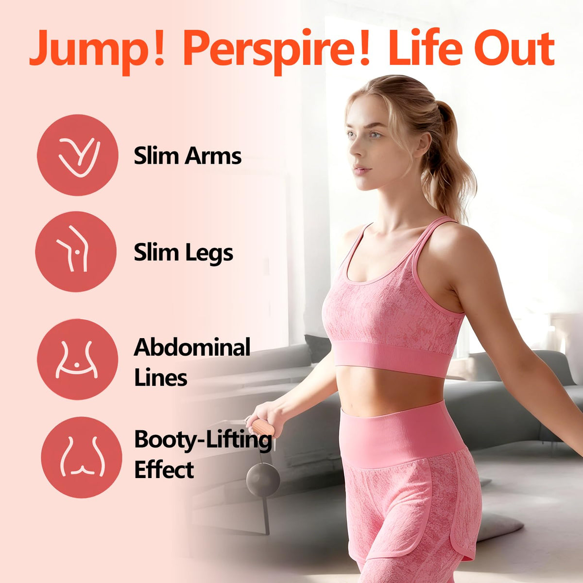 Smart Jump Rope,Cordless Jump Rope with LCD Display Counter,APP Data Analysis,Cordless Ball Counterweight Skipping Rope,Suitable for Women, Men, all Age Groups Adjustable Skipping Rope (Pink)