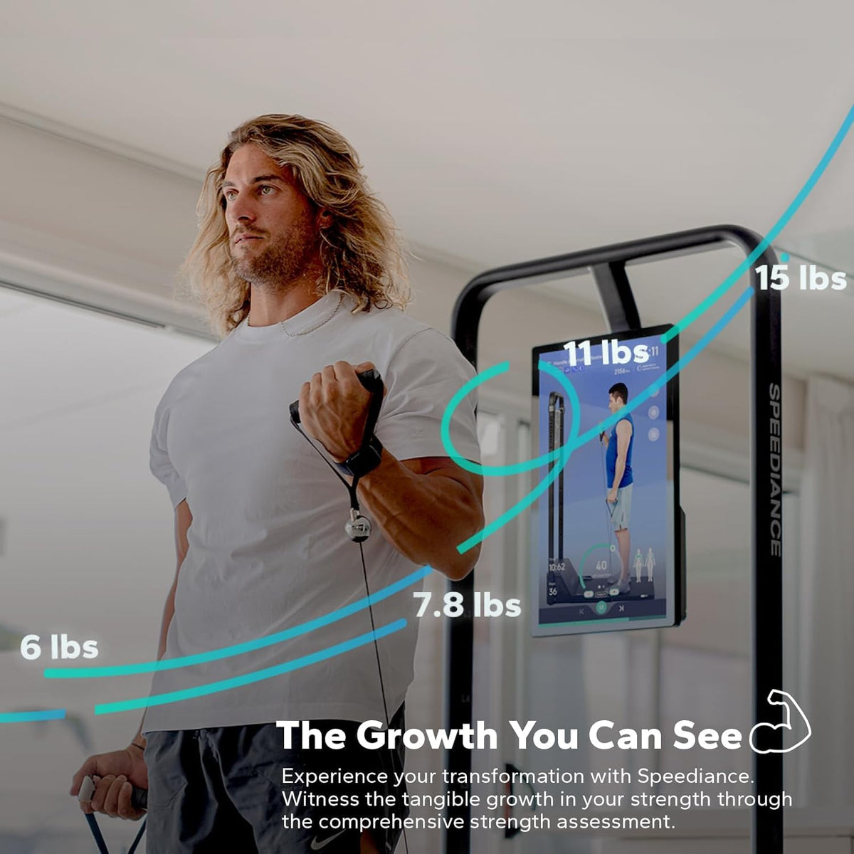 Speediance Gym Monster Smart Home Gym, Multifunctional Strength Training Machine, Smith Machine Power Cage Workout Station, Squat Rack Cable Machine, Full Body Fitness Equipment for Home Workout