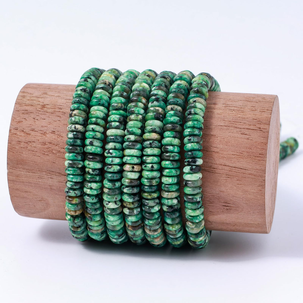 Natural African Turquoise Disk Stone Spacer Beads 6x2mm 38cm/str Flat Rondelle Loose Semi Gemstone Caps for Making Bracelets Necklace