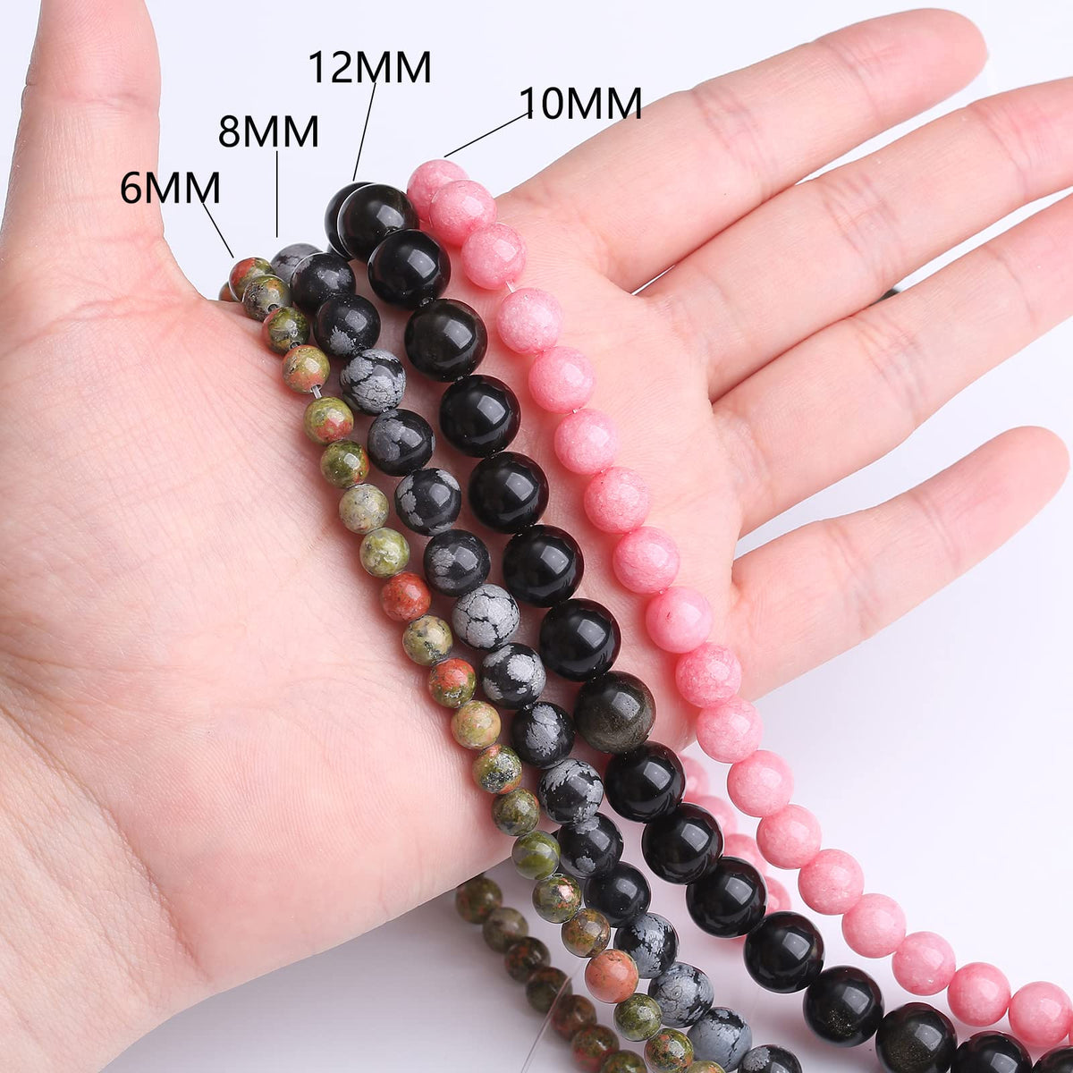 32PCS 12MM Australian Jade Stone Beads Energy Healing Beads for DIY Jewelry Bracelet Necklace Making for Jewelry Making 15Inch
