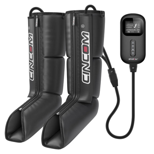 CINCOM Leg Massager, Air Compression Leg Massager for Circulation and Pain Relief, Leg Compression Boots for Athletes Men Women Recovery, Ideal for Relaxation Reduce Swelling