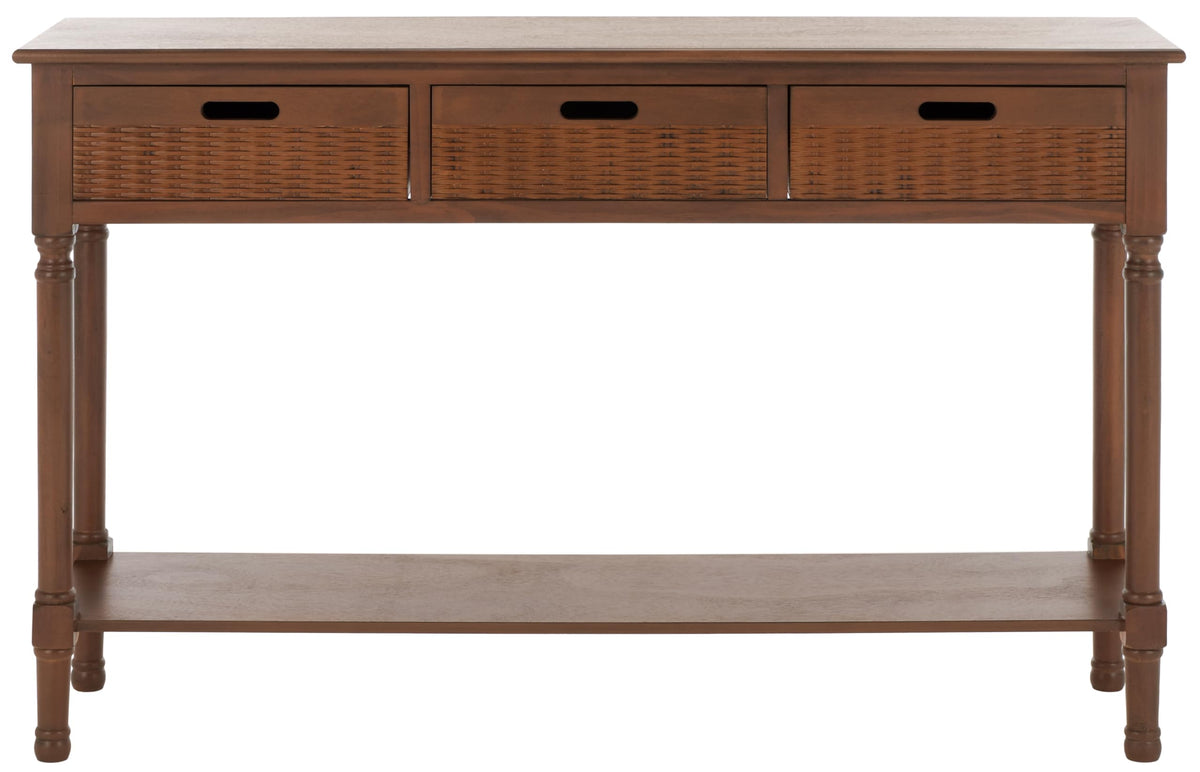 Safavieh Home Collection Landers Brown 3-Drawer Console Table CNS5711C