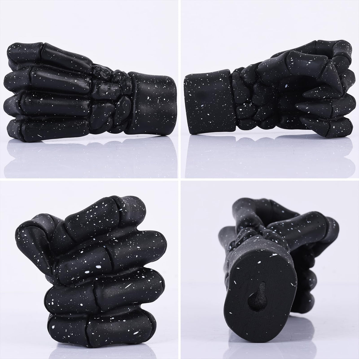 Halloween Wall Sculpture, Wall Mounted Creepy Skeleton Hands, Life-Sized Horror Skeleton Hands Decorations, Gothic Hanging Art Sculpture, Unique Wall Vase, Home Decor (Black)