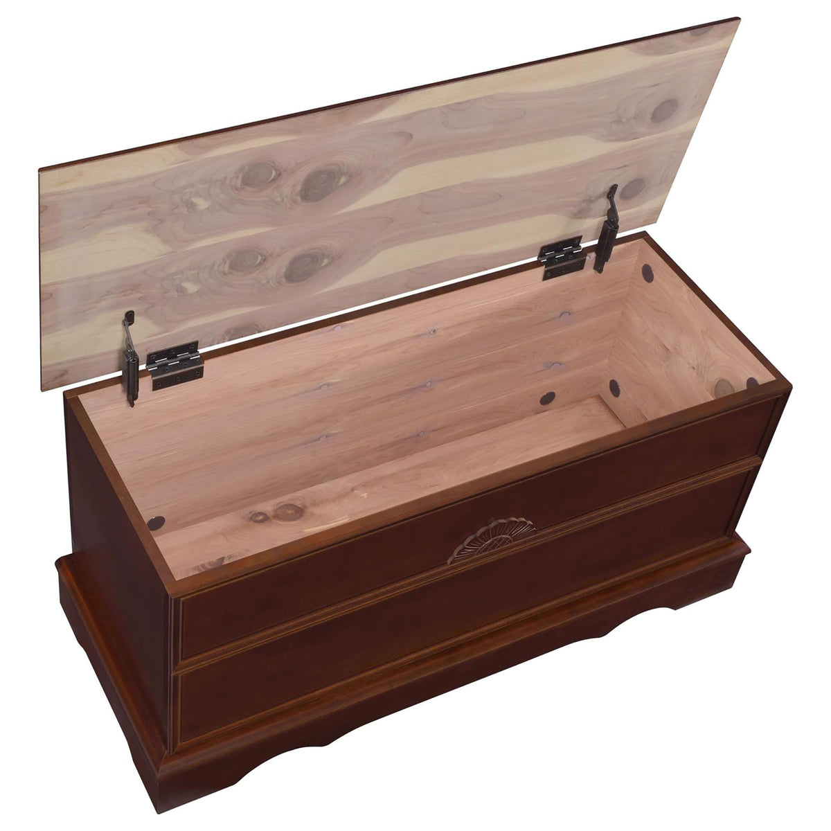 Generic Traditional Rectangular Cedar Chest, 22"H x 40"W x 21"D, Brown, Storage-Chest