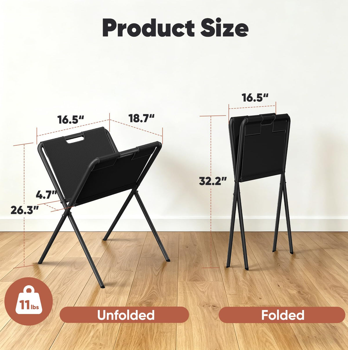 Mocomax Canvas Art Print Rack, Portable Folding Art Display Stand for Painting, Posters, Artwork, Prints, Canvas, Panels, Art Storage Drying Rack in Artist Galleries, Studios, 16.5"Wx18.7"Dx26.3"H (S)
