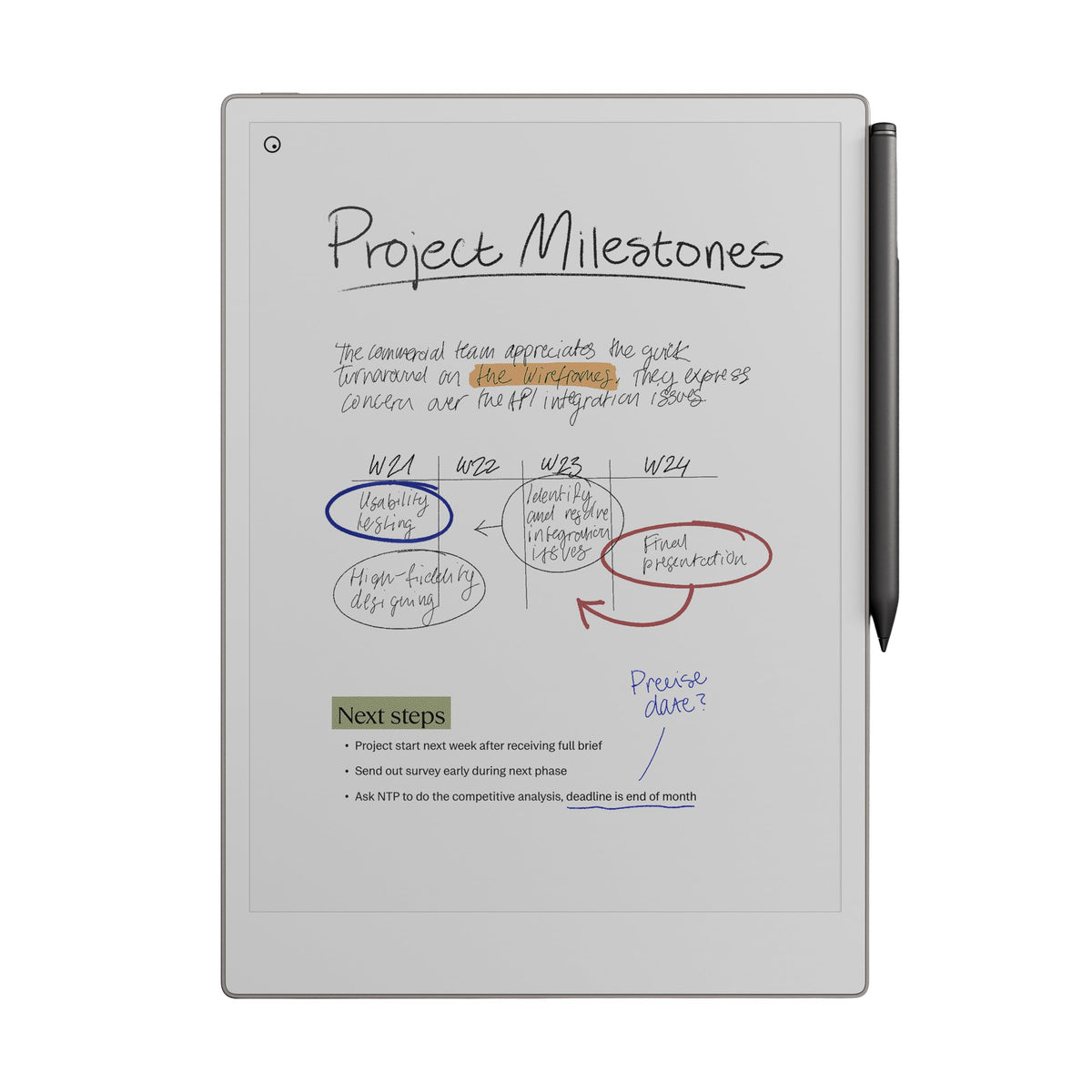 reMarkable Paper Pro Bundle – Includes 11.8” reMarkable Paper Tablet, and Marker Plus Pen with Eraser