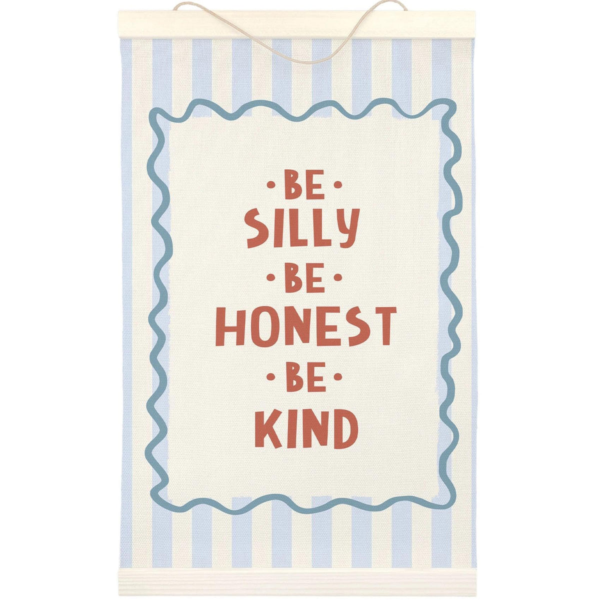 LKETW Inspirational Kids Room Poster Hanger Frame 12x16 Inch, Be Silly Honest Kind Positive Wall Art Posters for Classroom, Motivational Hanging Banner Decor for Kids Nursery Room Bedroom Playroom