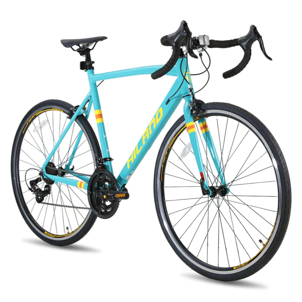 HH HILAND 700c Road Bike 14 Speed, Aluminum Frame Racing Bike, City Commuter Bicycle for Men Women