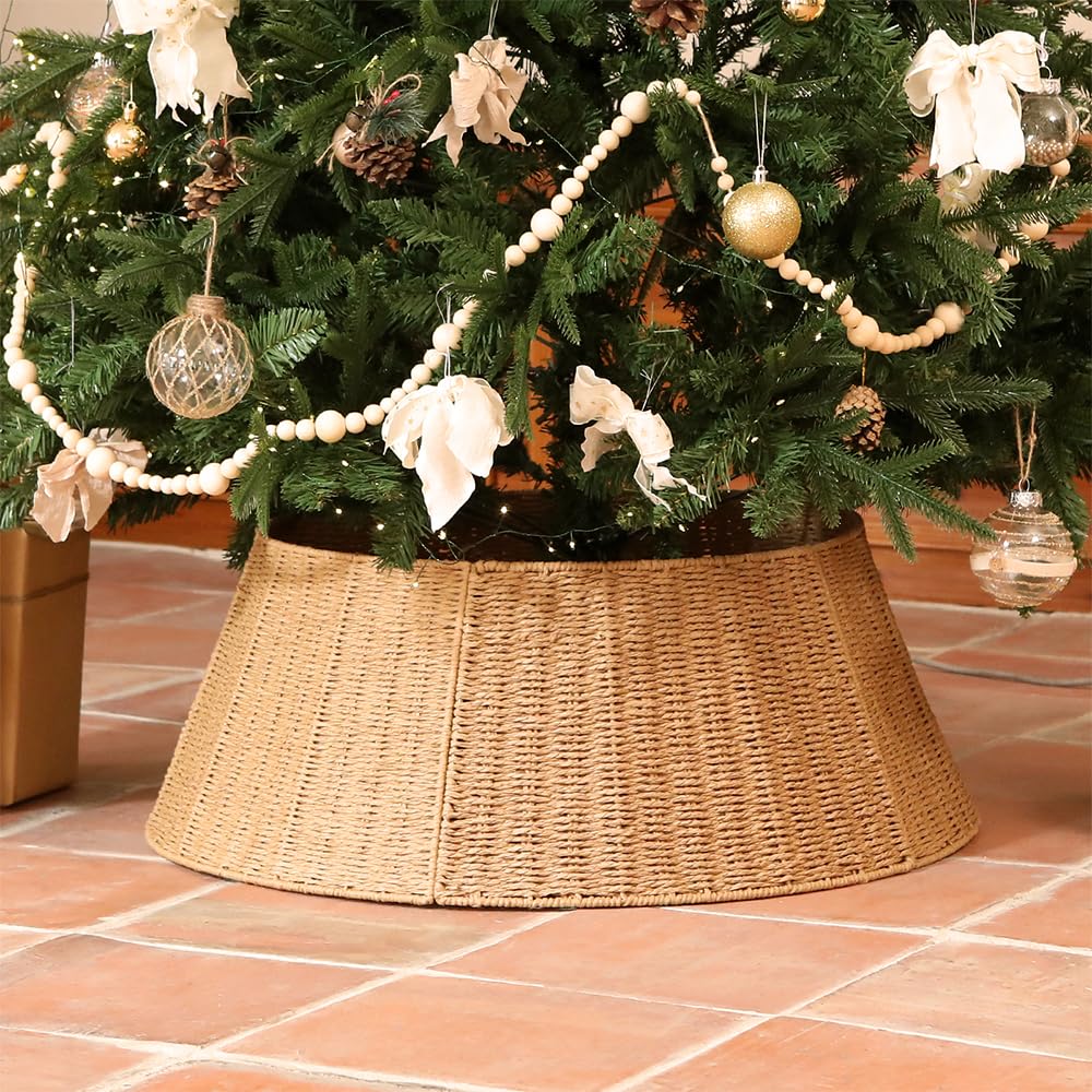Christmas Tree Collar, 36 Inch Rustic Farmhouse Christmas Tree Base Stand Cover