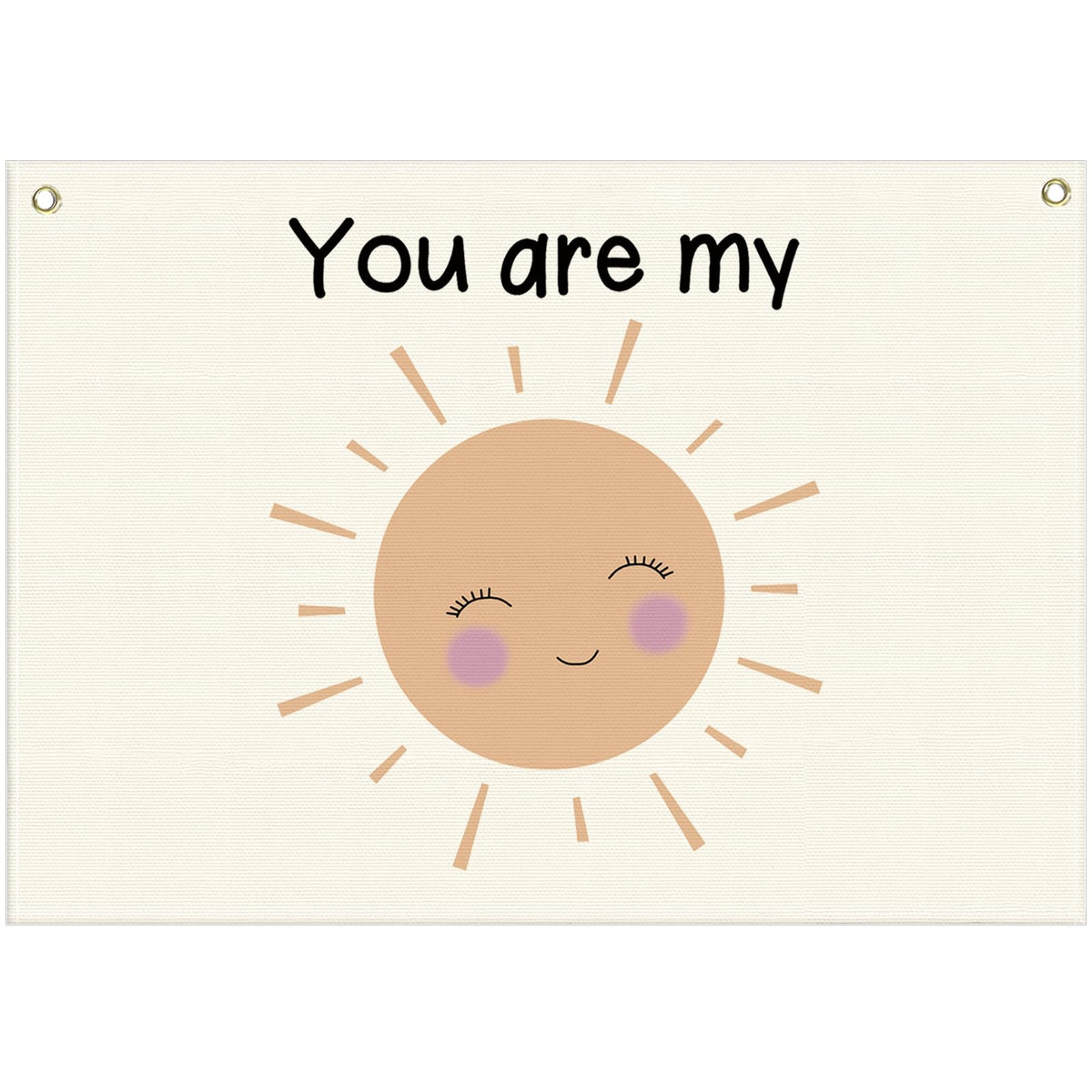 Nursery Canvas Banner Wall Decor-Hanging Rectangular Flag Sign Art for Kids Girl Boy Teen,Bedroom Playroom Babyroom Decoration,You are My Sunshine Gift,Christmas Baby Shower Gift 28.5"L x 20"W