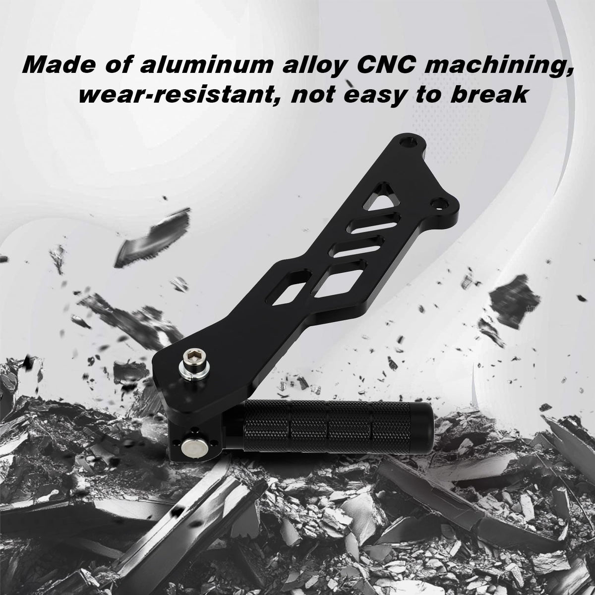 Dirt Bike Rear Foot Pegs Aluminum CNC Passenger Pedal Bracket Rest Footrests for Talaria MX3/MX4/MX5 Electric Dirt Bike Black