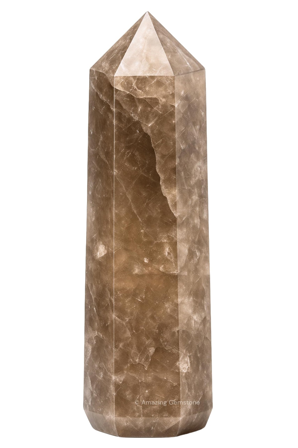 Amazing Gemstone Smoky Quartz Crystal Towers - Natural Healing Crystal Point Obelisk for Reiki Healing and Crystal Grid (3" to 4" INCH)