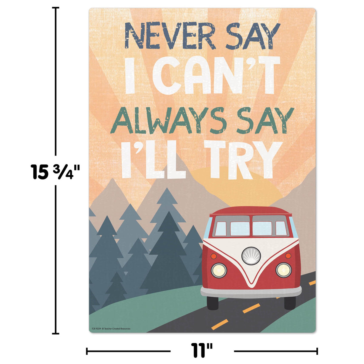 Teacher Created Resources Moving Mountains Road Trip Positive Sayings Educational Poster Pack (TCR9229)