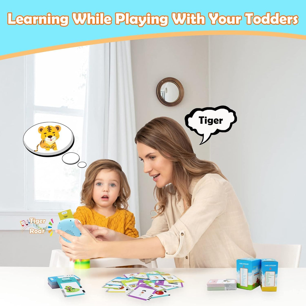 MAYAPHILOS Russian and English Bilingual Talking Flash Cards with 224 Sight Words Fun Russian Language Learning Toys for Kids, Audible Pocket Speech for Toddlers Preschool Birthday