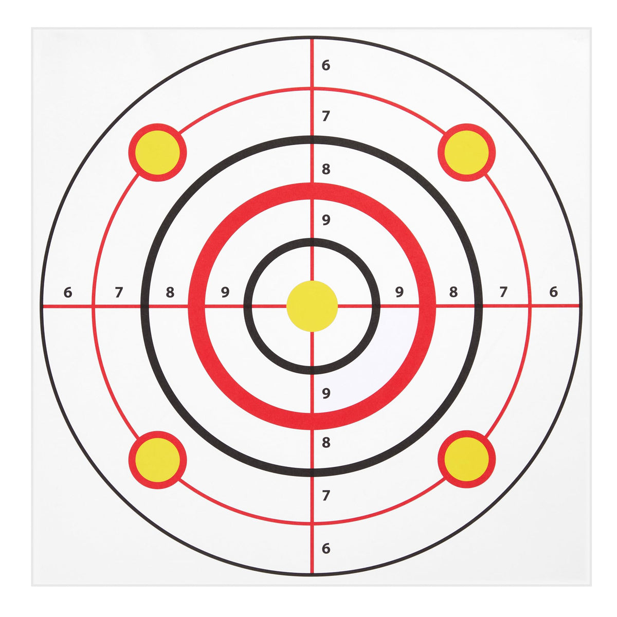 Juvale Paper Shooting Targets - High-Visibility Bullseye for Archery Accessories - Indoor & Outdoor Use with Paper Targets - Versatile Shooting Accessories - 11 x 11 in - Pack of 50