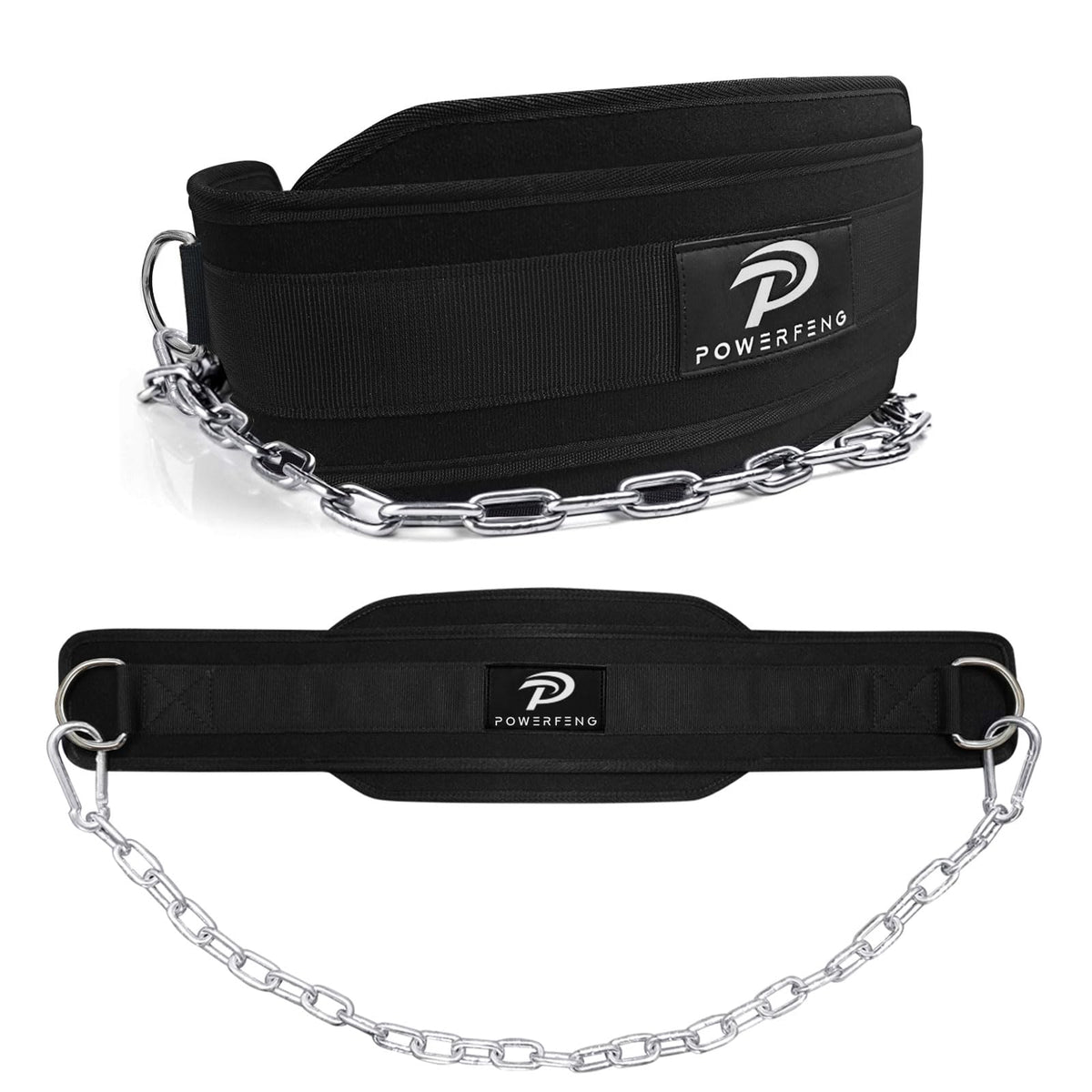 Dip Belt for Weight Lifting: Dip Belt with Heavy Duty Steel Chain for Weighted Dips, Pull Ups, Squats - Weighted Dip Belt for Strength Training Gym Home