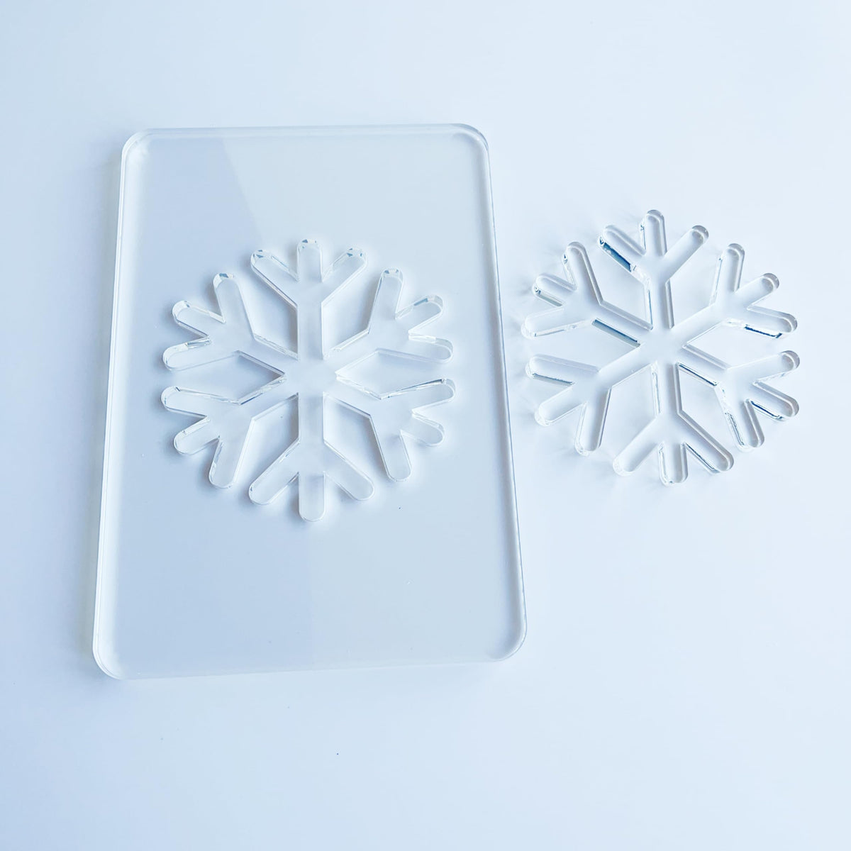 Christmas Snowflake Router Template, 5.5 x 8 inches, Acrylic Holiday Lantern Making Guide for Woodworking Projects