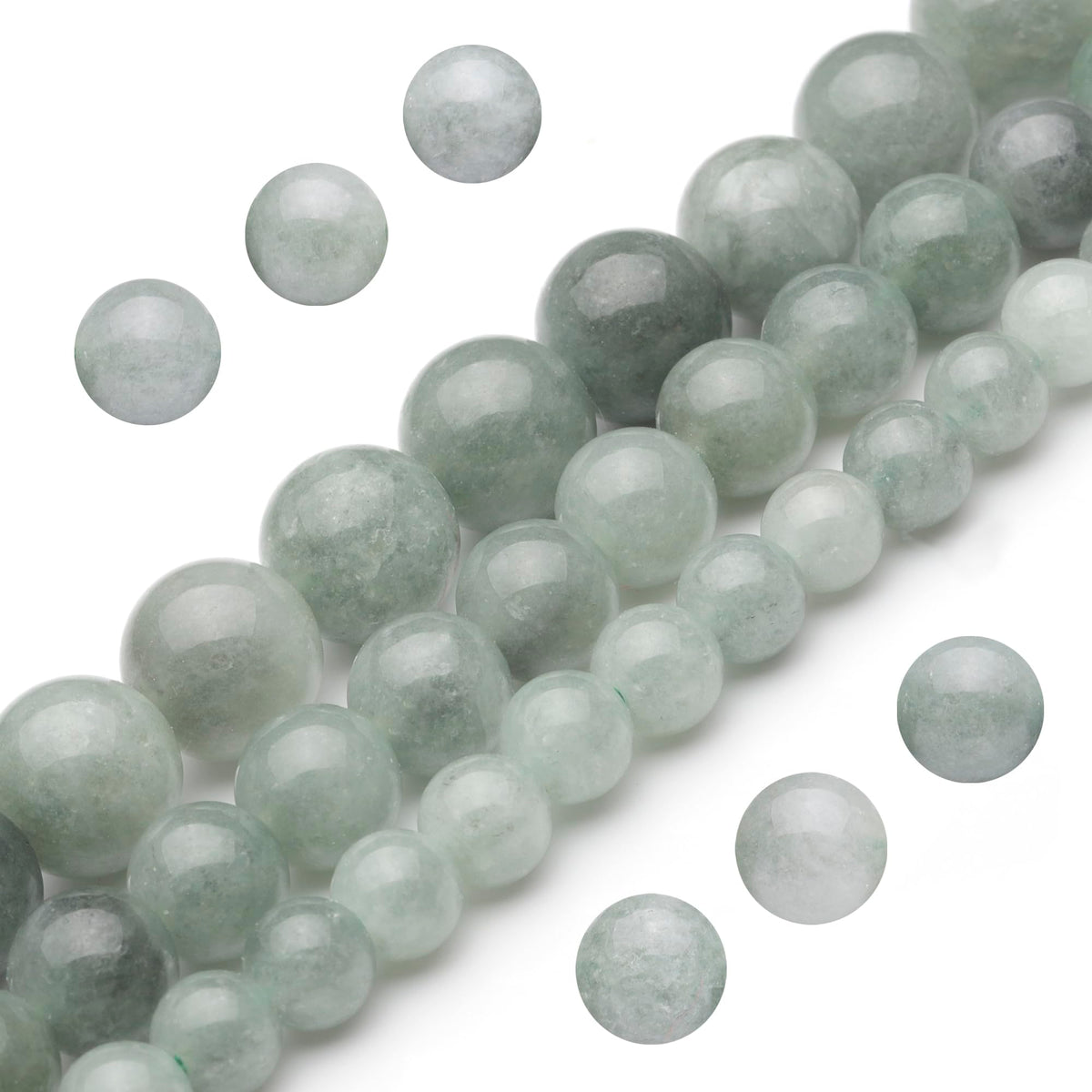 Youngbling Natural Gemstone Beads for Jewelry Making,6mm Dark Burmese Jade Polished Round Smooth Stone,Genuine Real Stone Red Beads for Bracelet Necklace 15 Inch(Dark Burmese Jade,6mm)