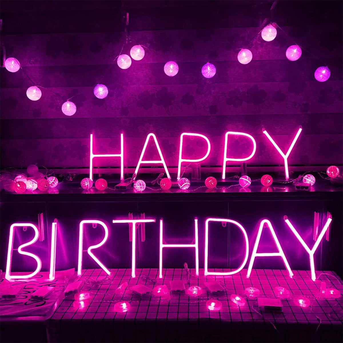 ENUOLI Light Up Letters Neon Signs, Pink Alphabet Neon Lights Wall Decor for Home, Birthday Party, Bar, Valentine’s Day Word-Pink Letter (O)