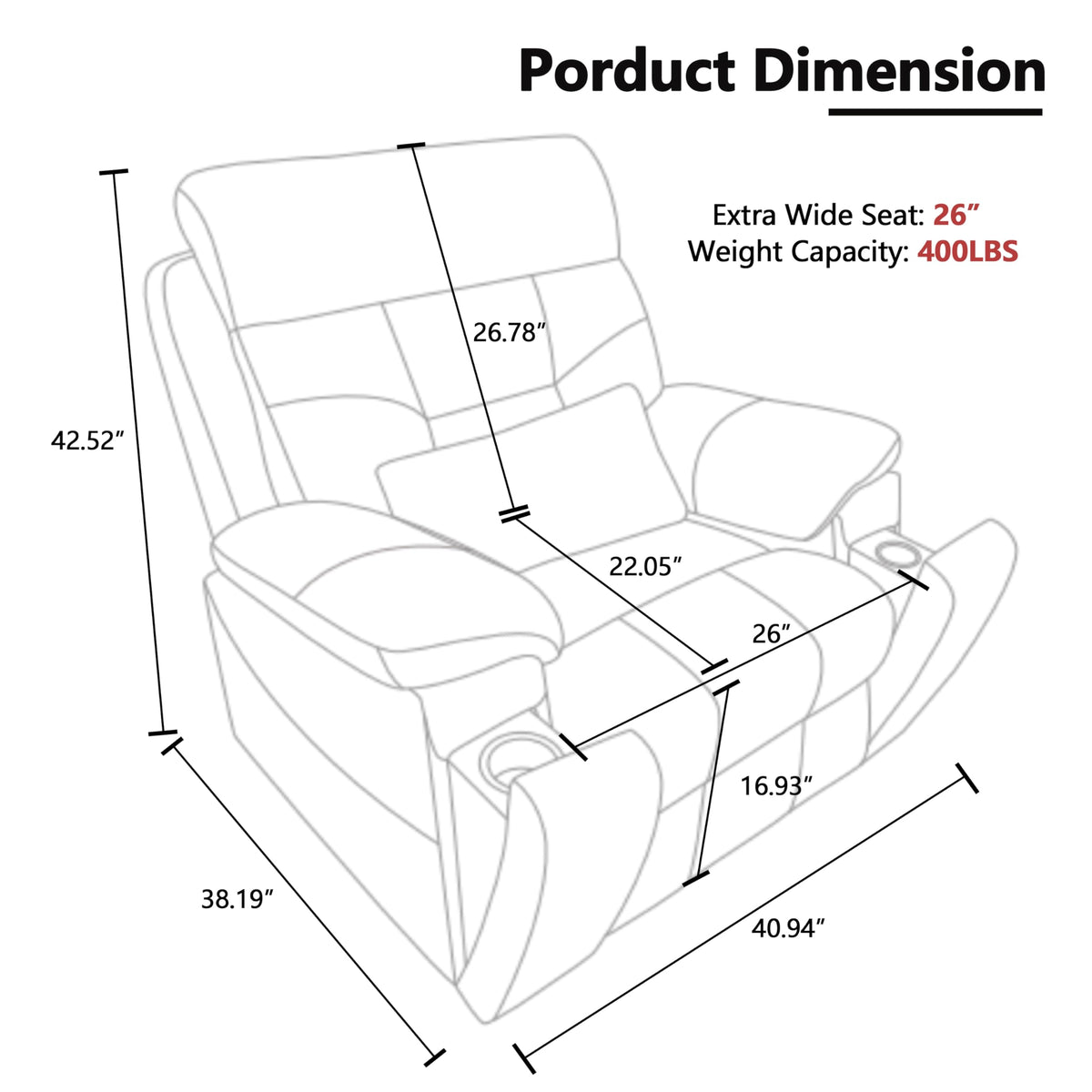 JIKFRIMA Dual Motor Power Lift Recliner Chair with Massage Heating for Adults Elderly, Electric Lift Chairs Lay Flat Recliners, Infinite Position, 2 Hidden Cup Holders