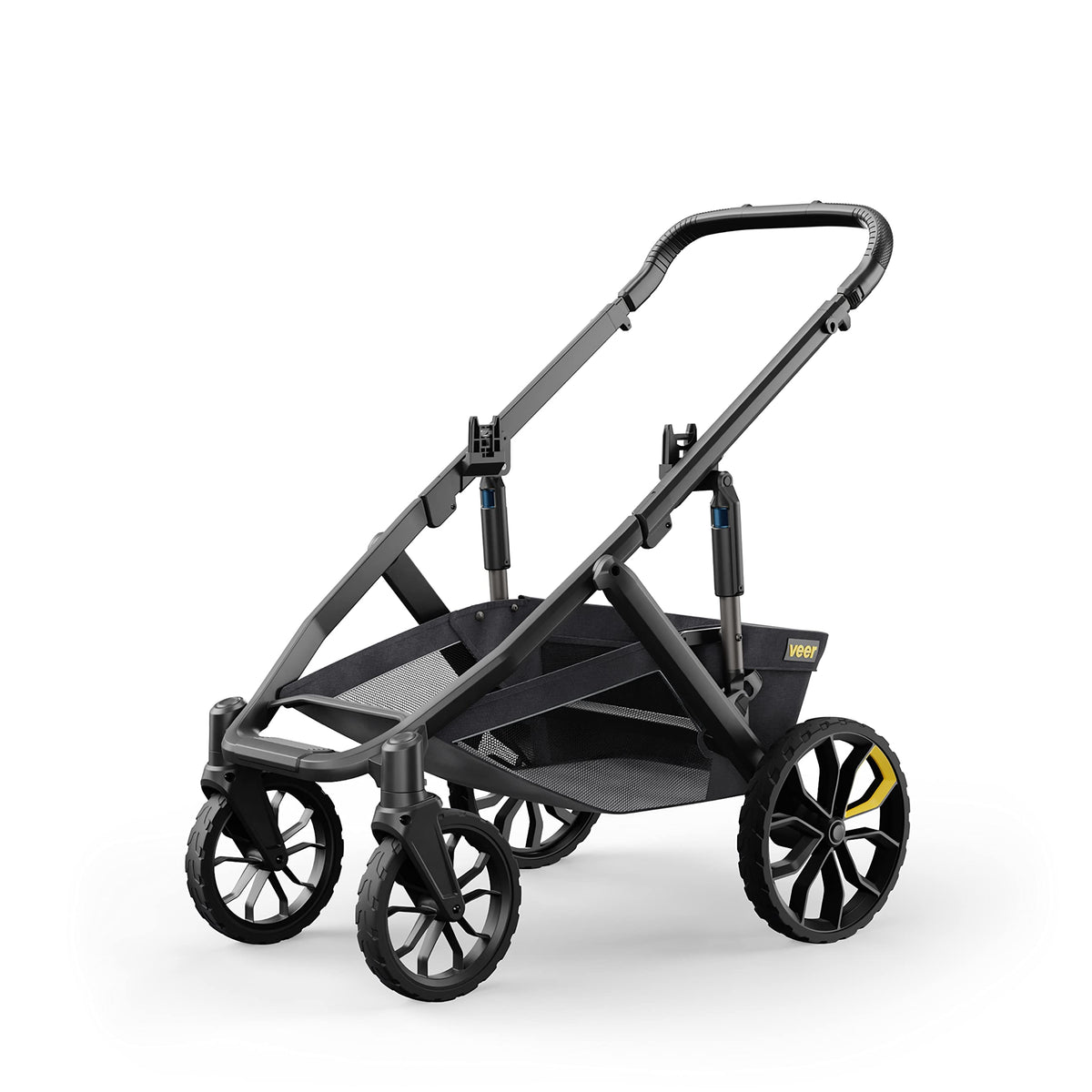 Veer Switchback &Roll Stroller Frame | 4 Wheel All-Terrain Stroller for Switchback Seat | Fits All Major Infant Car Seats (Adapters Sold Separate) | Shock Absorbing, Durable, Maneuverable, Collapsible