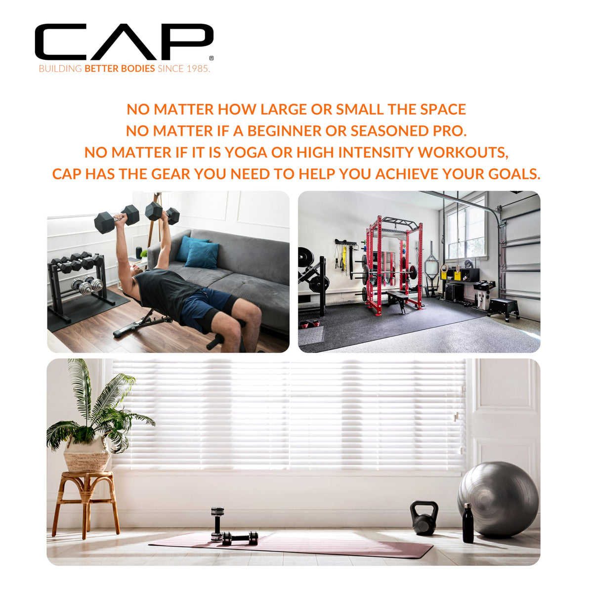 CAP Barbell Heavy-Duty 3-Tier Dumbbell Rack for 5-50 Pound Dumbbell Pairs, 51" Long