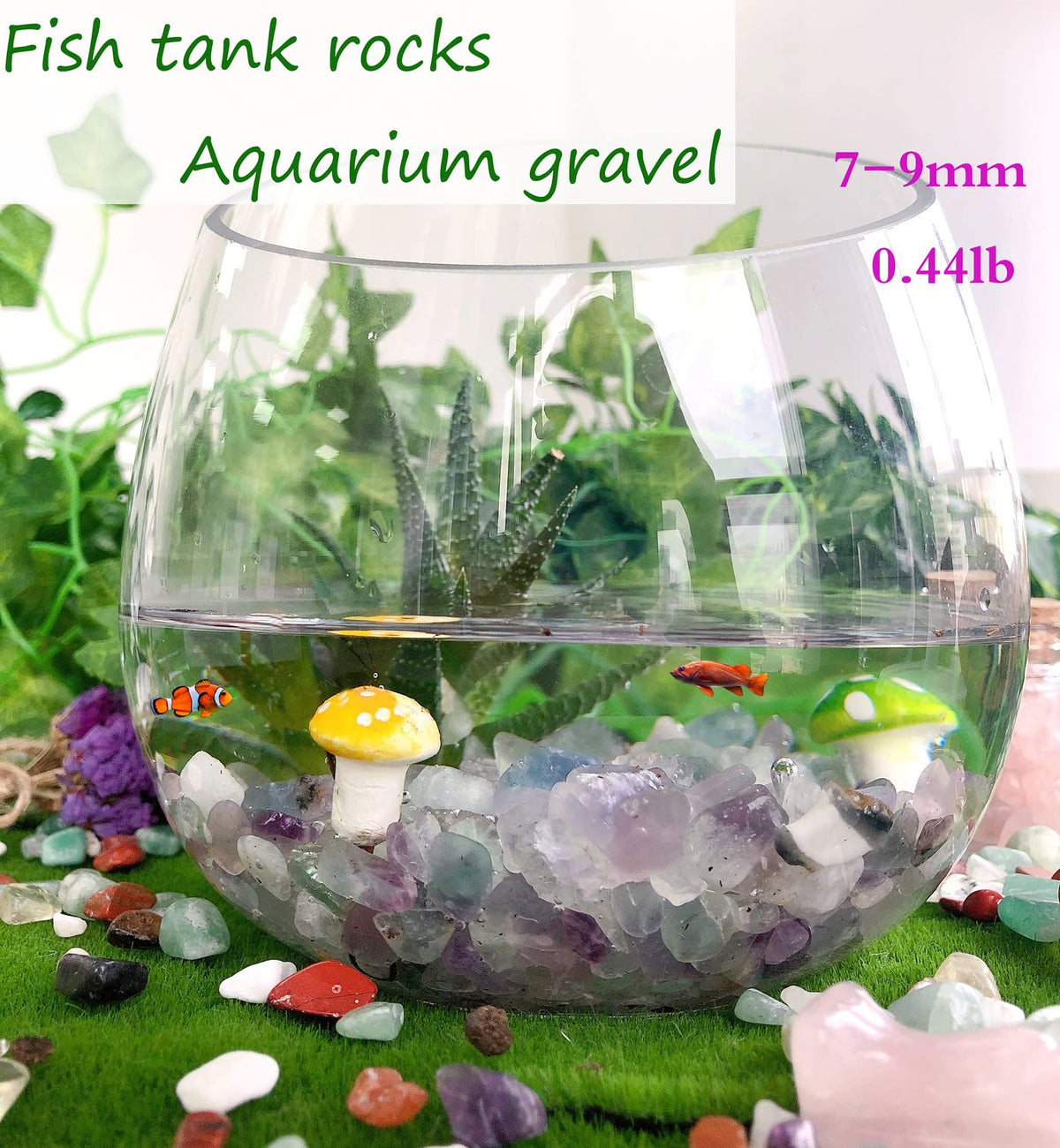 Tiger Eyes Aquarium Gravel Rocks Natural Tumbled Healing Crystal Chips Bulk Gemstones Tumbled Crushed Stones for Fountain Vase Filler Planters Decorative Fish Tank Potted Reiki Energy Balancing 0.44lb