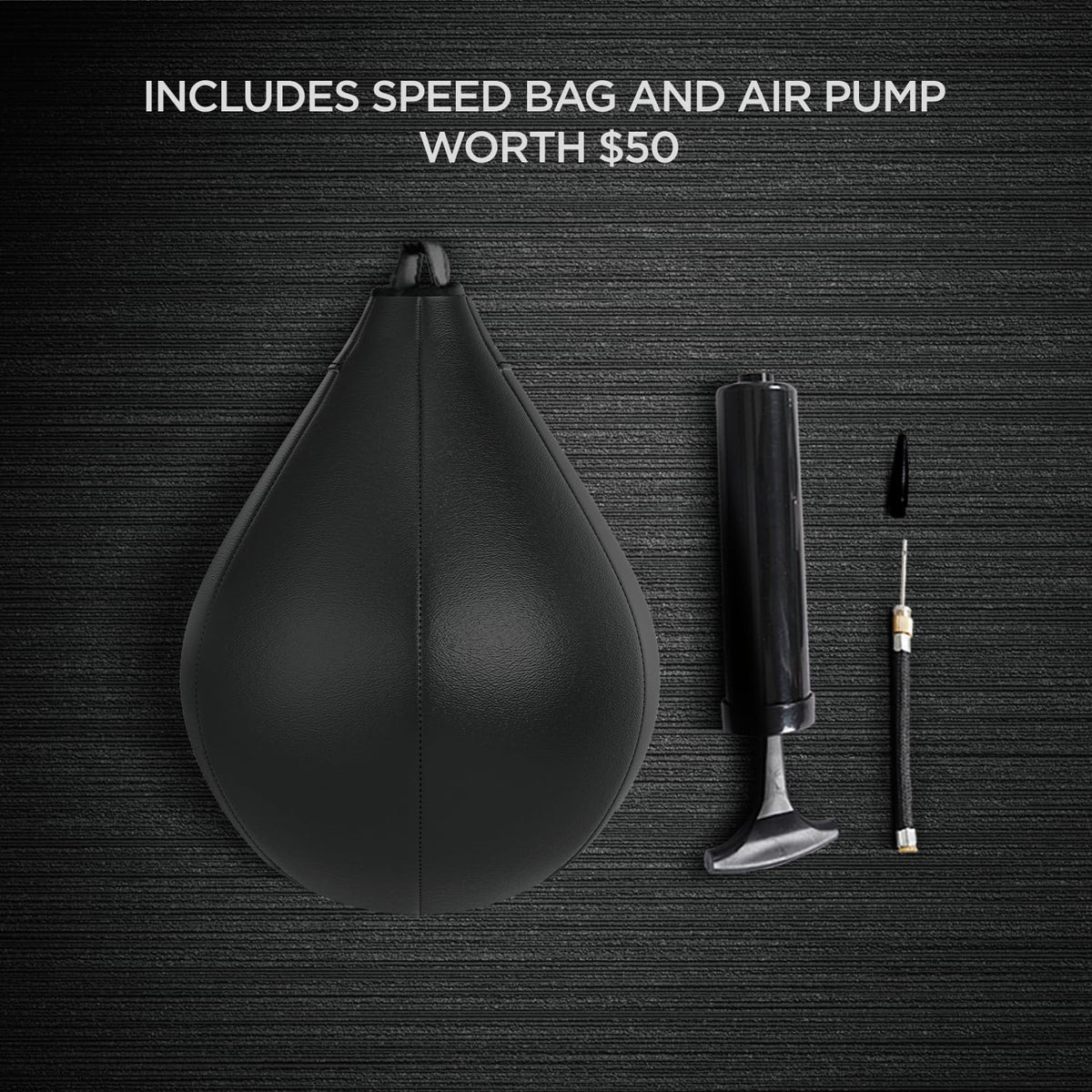 Speed Bag Platform Speed Bag Stand for Boxing Punching Practice Includes Height Adjustable Mount Speedbag and Air Pump 360° Swivel 24 Inch Board