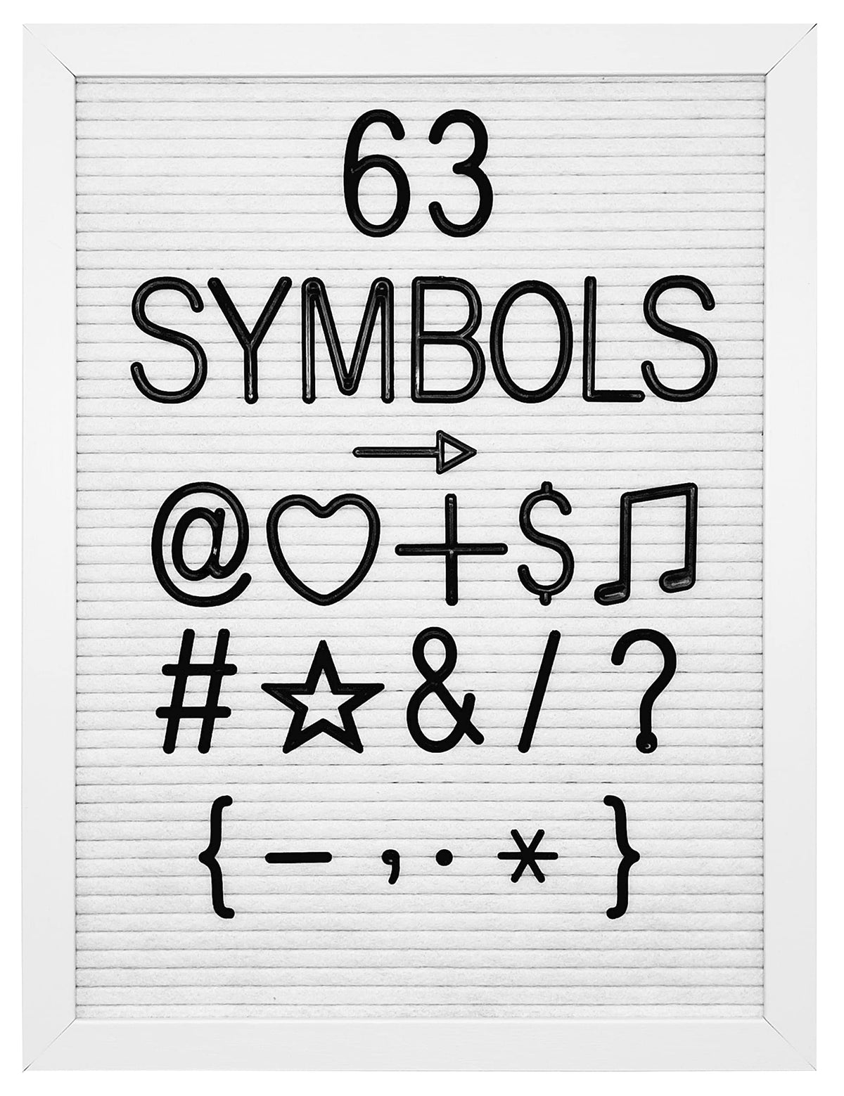 G GAMIT Felt Letter Board Letters Set - Pre-cut 227pcs 2 inch Tall Black Letters (No Board Included)