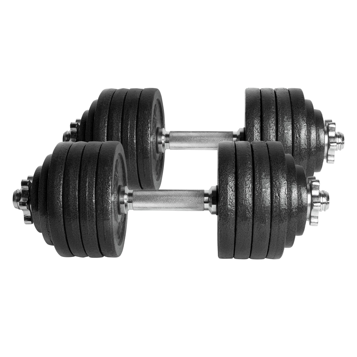 CAP Barbell 52.5-Pound Adjustable Dumbbell Weight (Pair), chrome finish