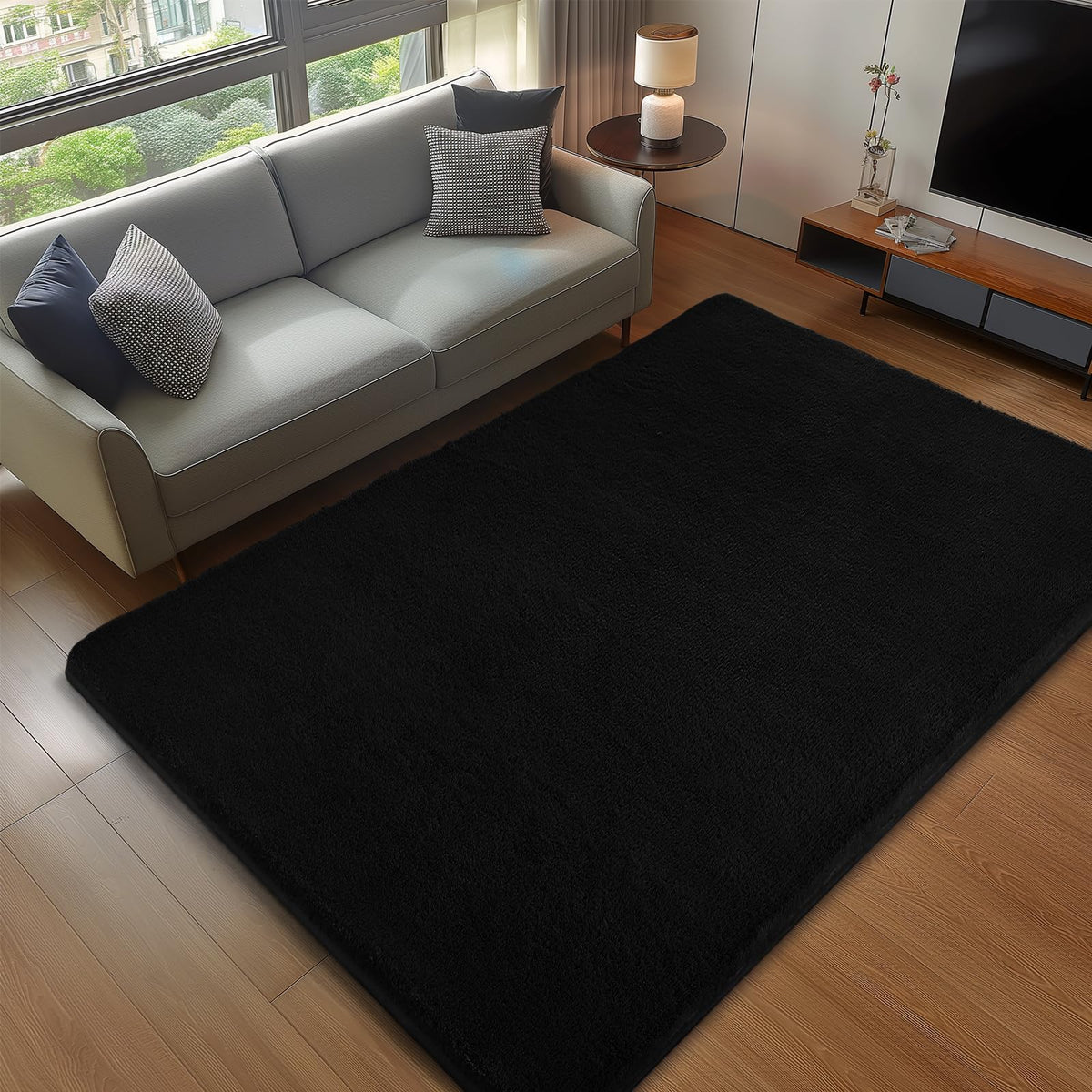 Sour Lemon 8x10 Area Rugs for Living Room, Soft Large Area Rug Fluffy Rugs for Bedroom，Machine Washable Area Rug Non Slip Carpet Rug for Living Room Playroom Kids Room Home Decor