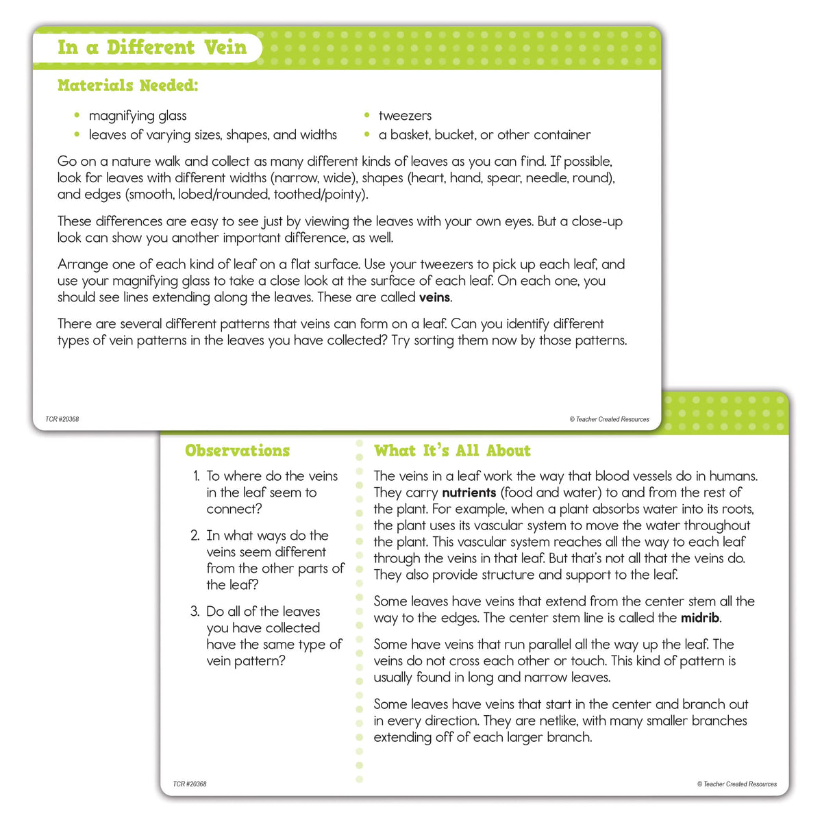 Teacher Created Resources Up-Close Science: Magnifying Glasses & Tweezers Activity Set (TCR20368)