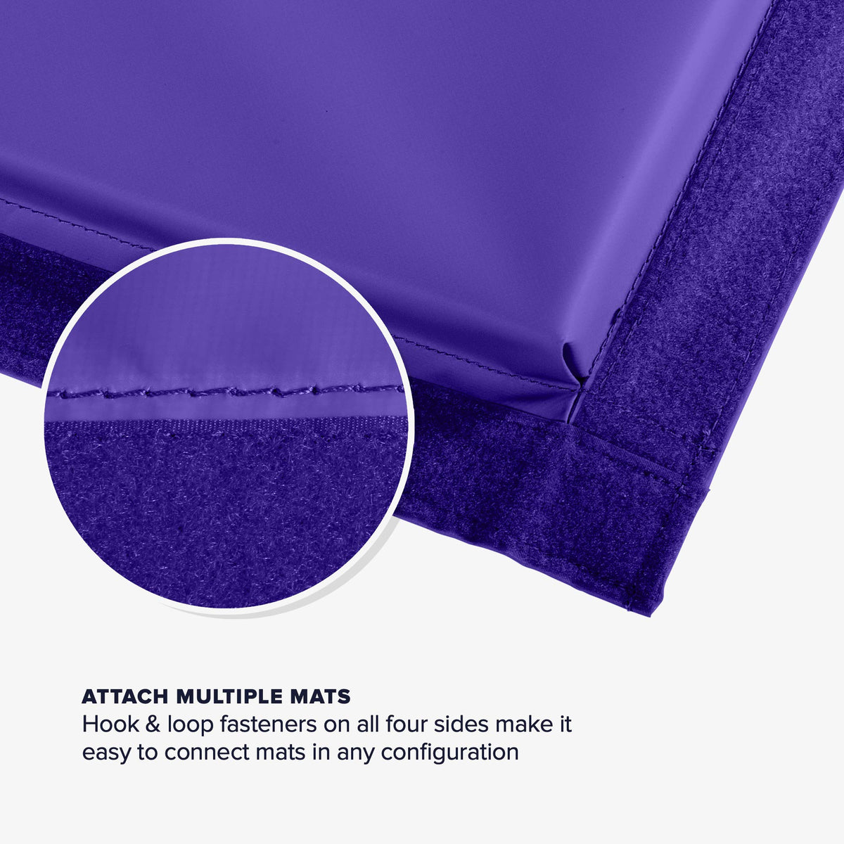We Sell Mats Gymnastics Mat, Folding Tumbling Mat, Portable with Hook & Loop Fasteners