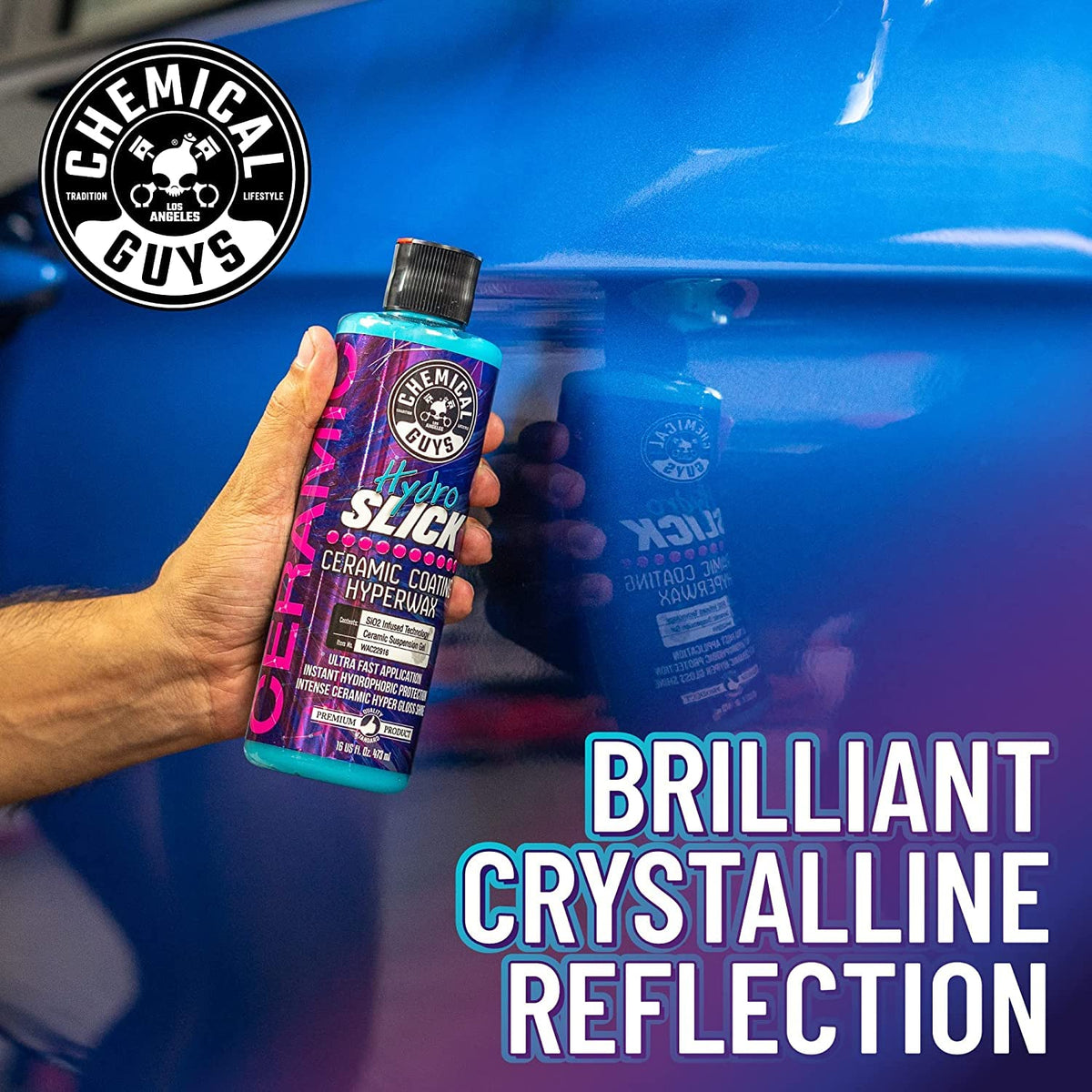 Chemical Guys HOL363 16-Piece Arsenal Builder Ceramic Car Wash & Protection Kit with Big Mouth Max Release Foam Cannon, Bucket and (6) 16 oz Car Care Cleaning Chemicals (Works w/Pressure Washers)