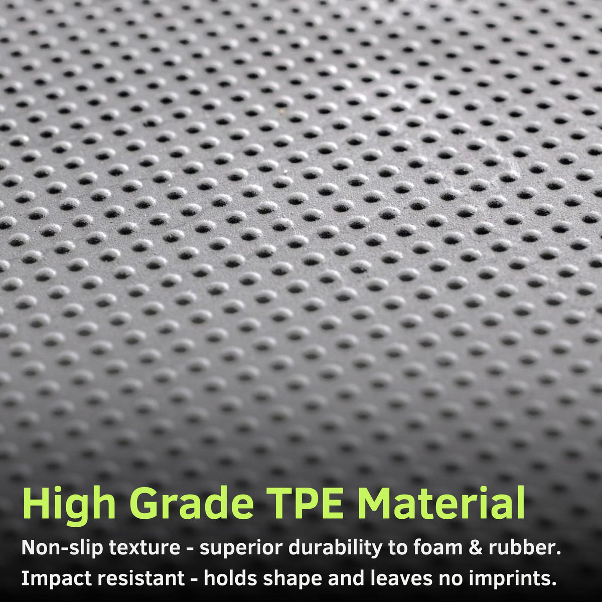 Baselayer Performance Series Interlocking Floor Tiles - Durable ½ in TPE (Rubber Like, NOT Foam, no Odor) - Gym Flooring for Weights & Heavy Equipment - Gray, 30 SqFt (12 Pack) - Made in USA