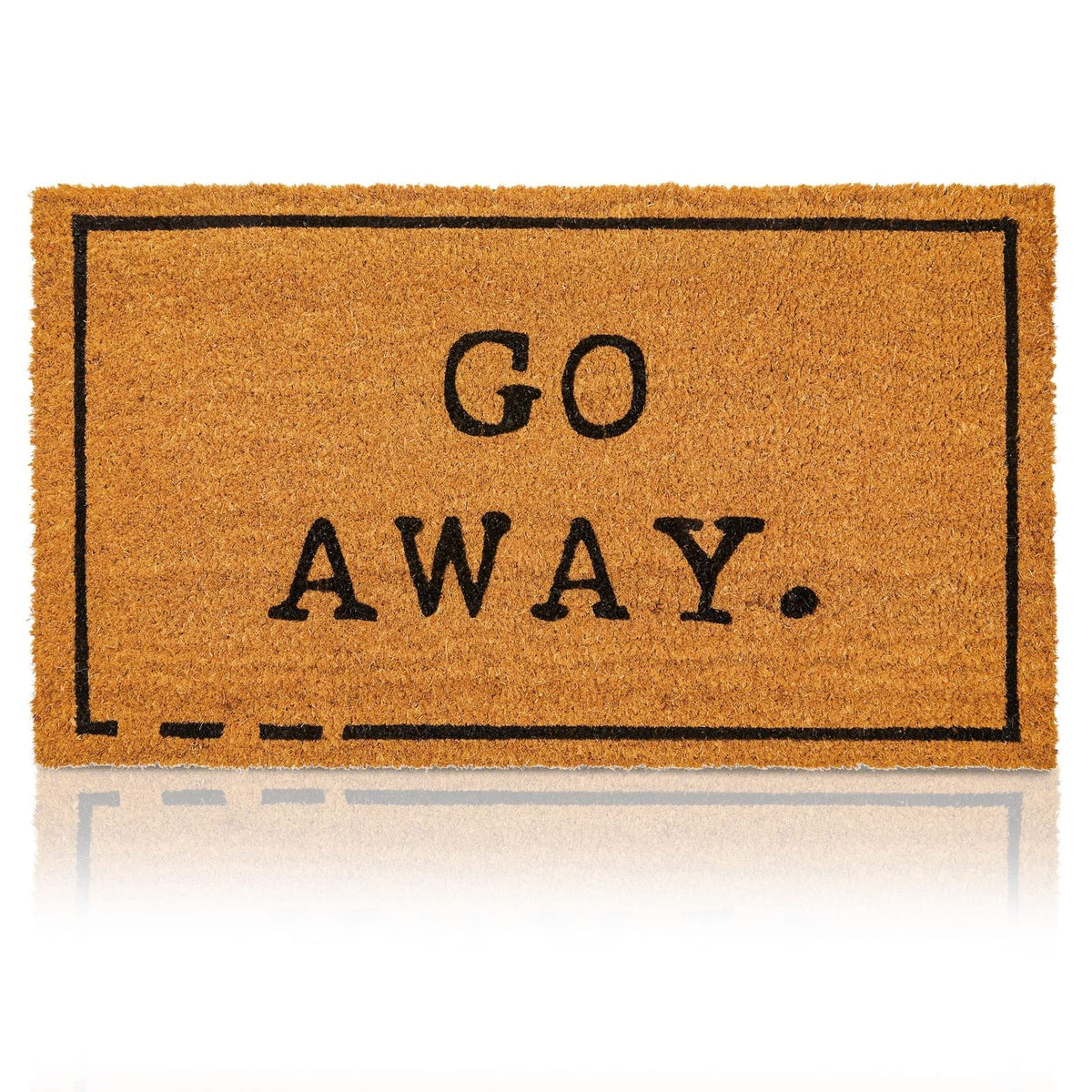 Juvale Go Away Doormat Funny Welcome Mat - 17 x 30 in, Natural Coir - Outdoor Welcome Mat & Doormat Outdoor Entrance