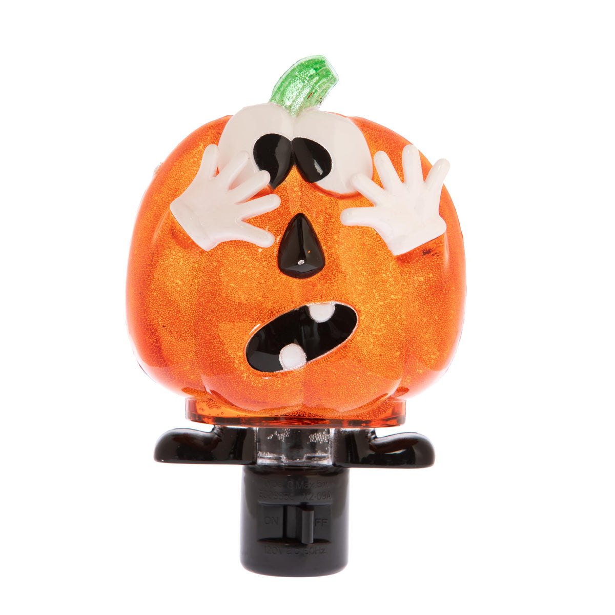 Creative Hobbies Silly Pumpkin Halloween Night Light - Includes 5W C7 and Rotational Socket with On/Off Switch