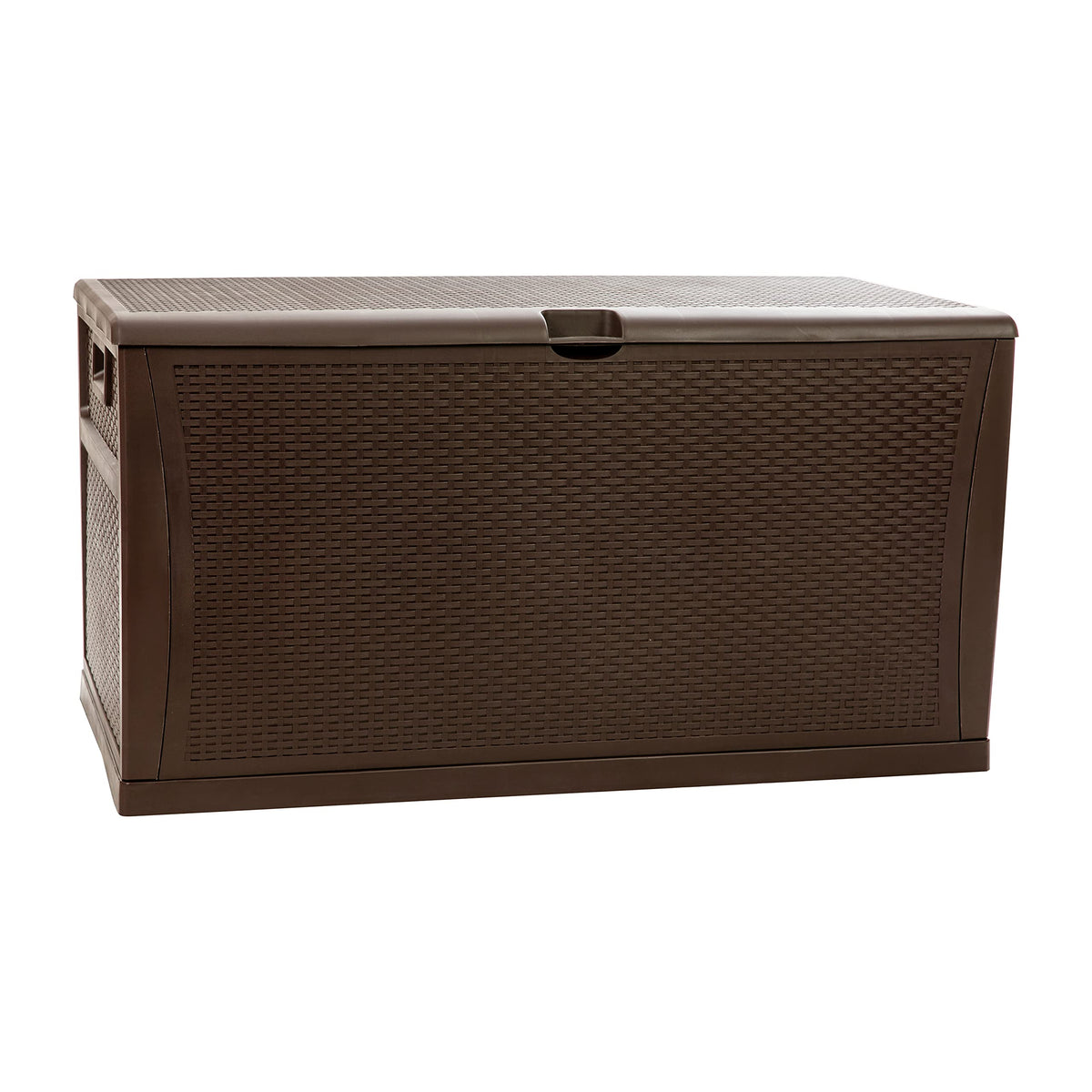 Flash Furniture 120 Gallon Plastic Deck Box - All-Weather Patio Storage and Organization for Throw Pillows, Pool Toys or Garden Tools