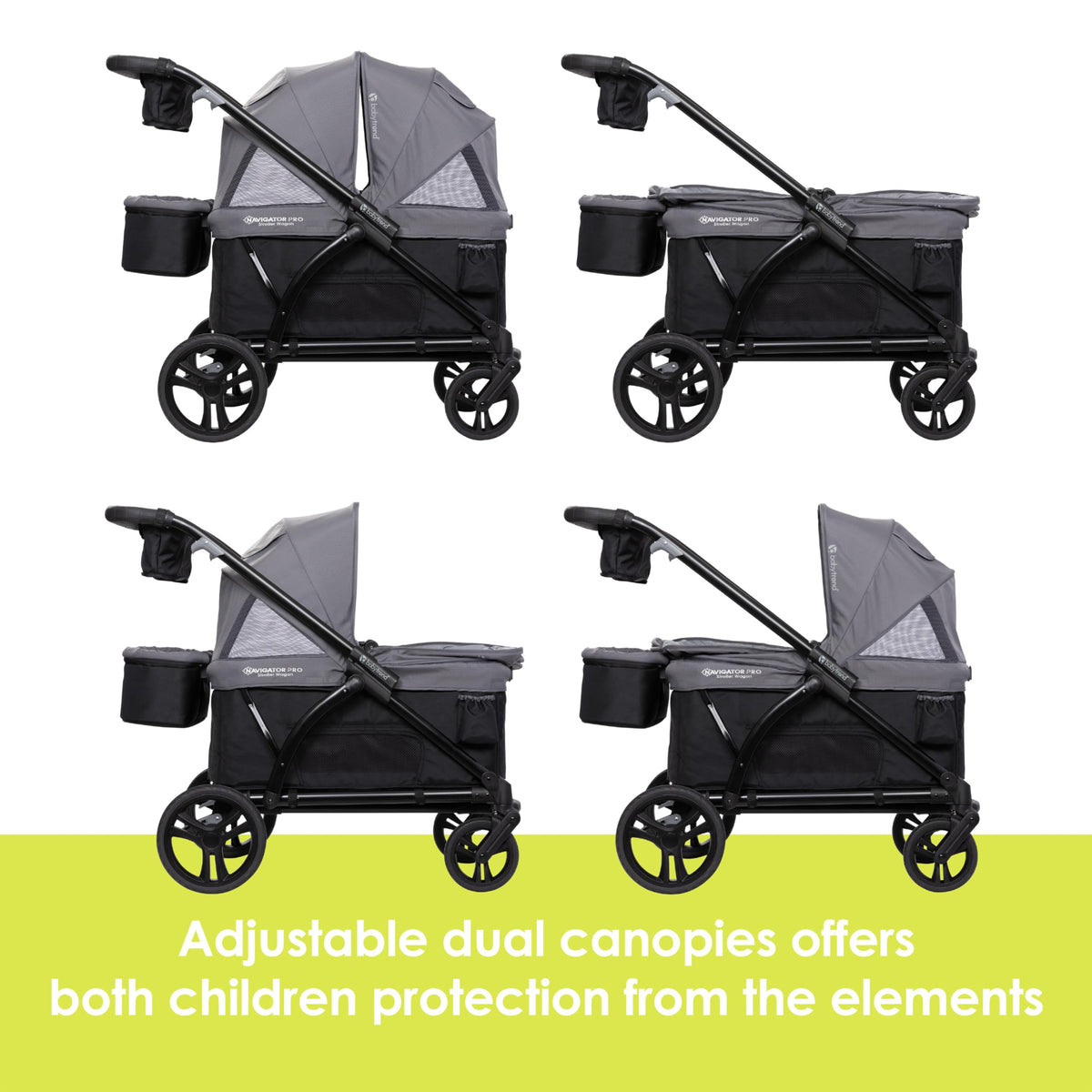 Baby Trend Navigator PRO 2-in-1 Stroller Wagon, Dash Sage