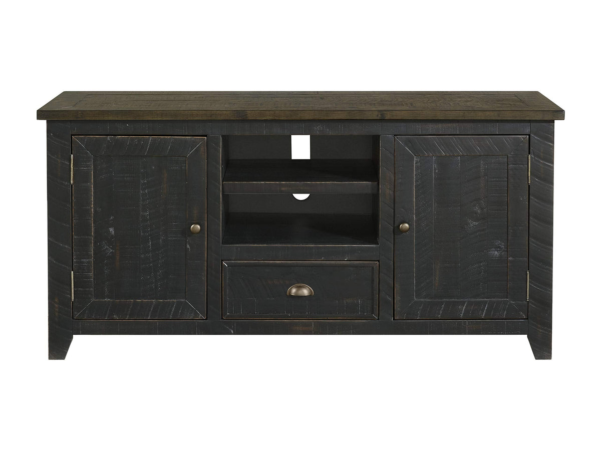 Martin Svensson Home Monterey TV Stand, Black with Brown Top