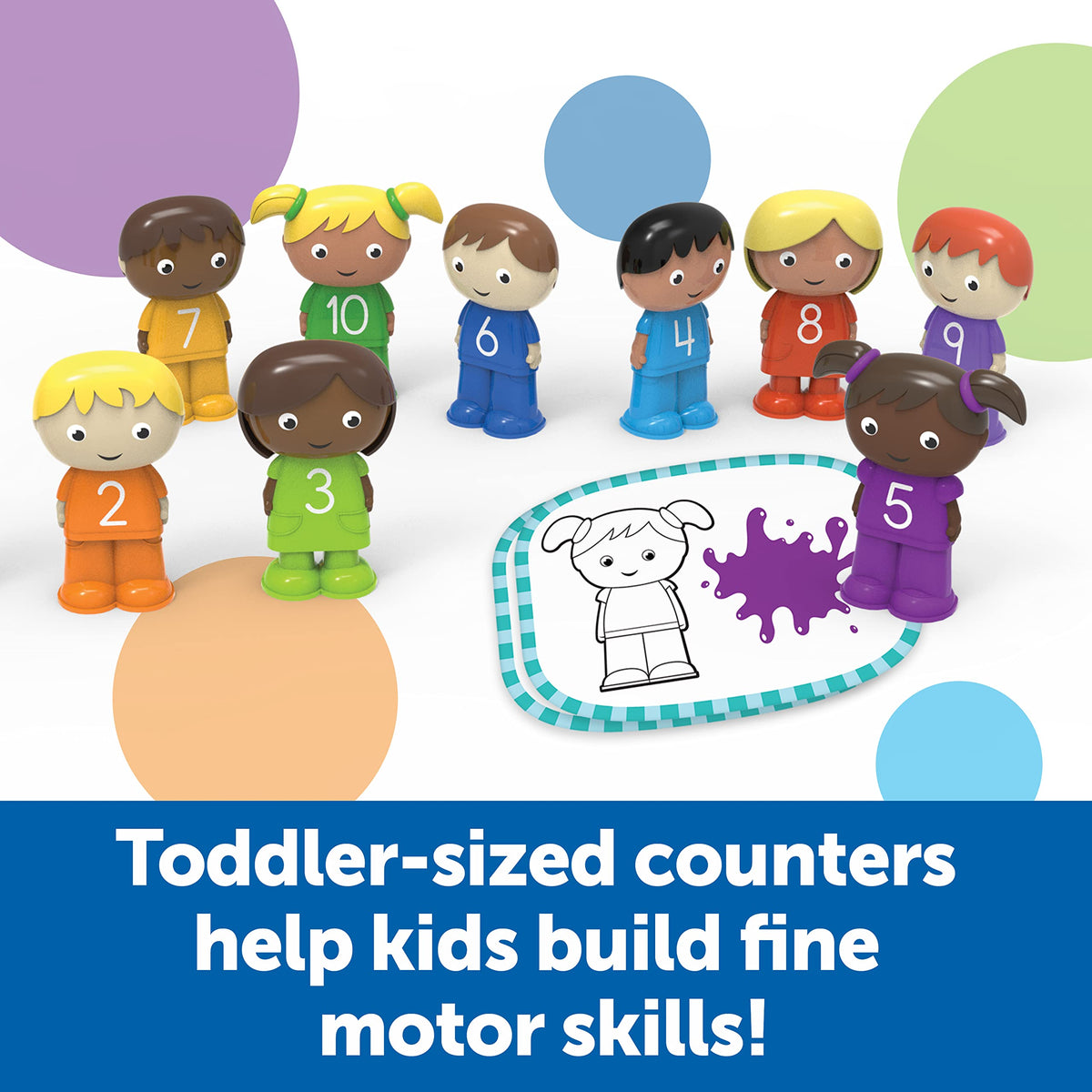Learning Resources Skill Builders! Toddler 1-10 Counting Kids - 20 Pieces, Ages 2+ Toddler Learning Activities, Educational Activities for Toddlers, Preschool Must Haves