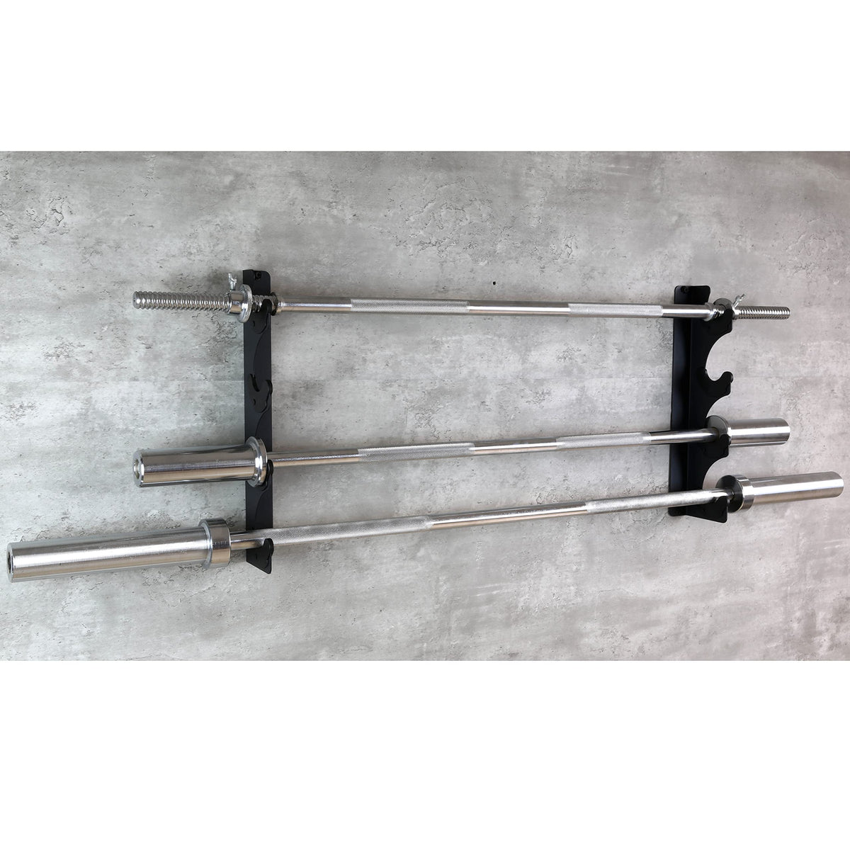 Lovind Horizontal Barbell Rack 4 Bars Holder Wall Mounted Barbell Holder Barbells Storage Rack Weight Bar Holder for Gym