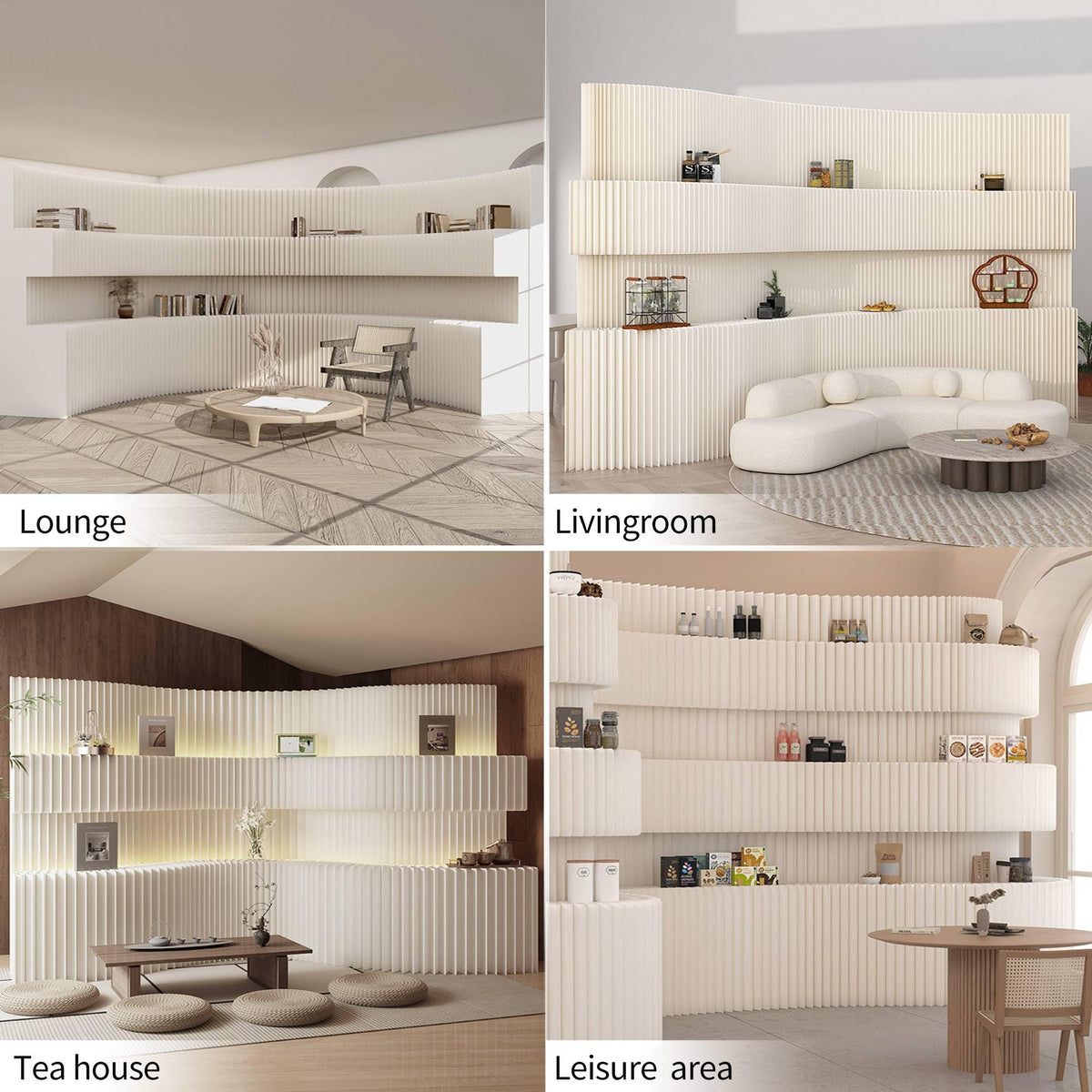Kraft Paper Room Divider Screen 7.87ft * 16.41ft Foldable Privacy Partition for Home Office,Portable Folding Divider Wall for Dorm Studio Exhibition Store,Eco-Friendly Adjustable Room Separator Panel