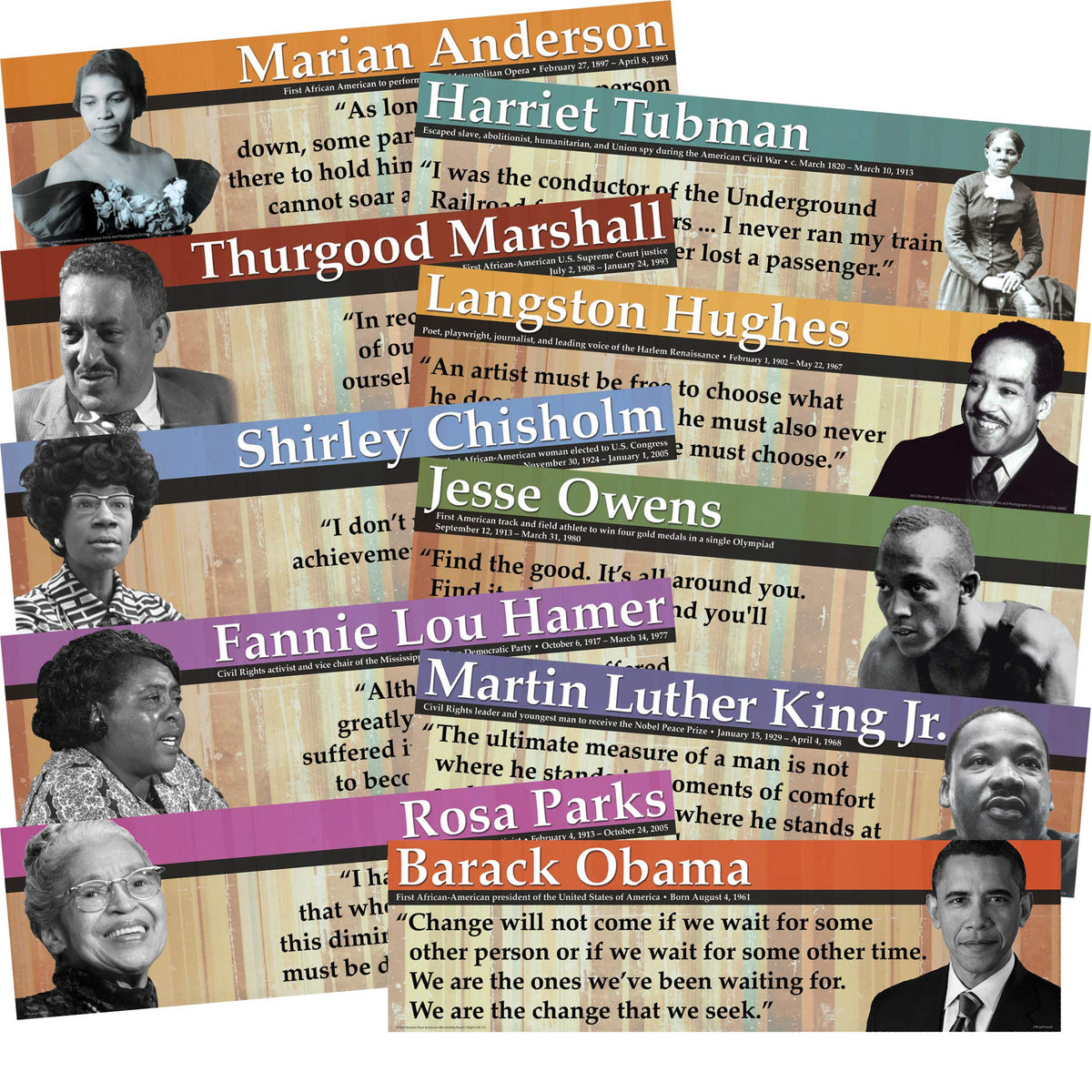 Edupress Notable Black Americans Mini Bulletin Board (EP63643)