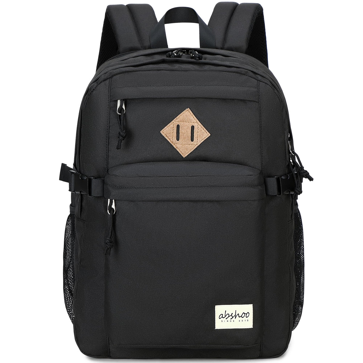 abshoo 32L Backpack for School College Bookbag Middle High School Backpacks Casual Daypack Travel Backpack (Black)