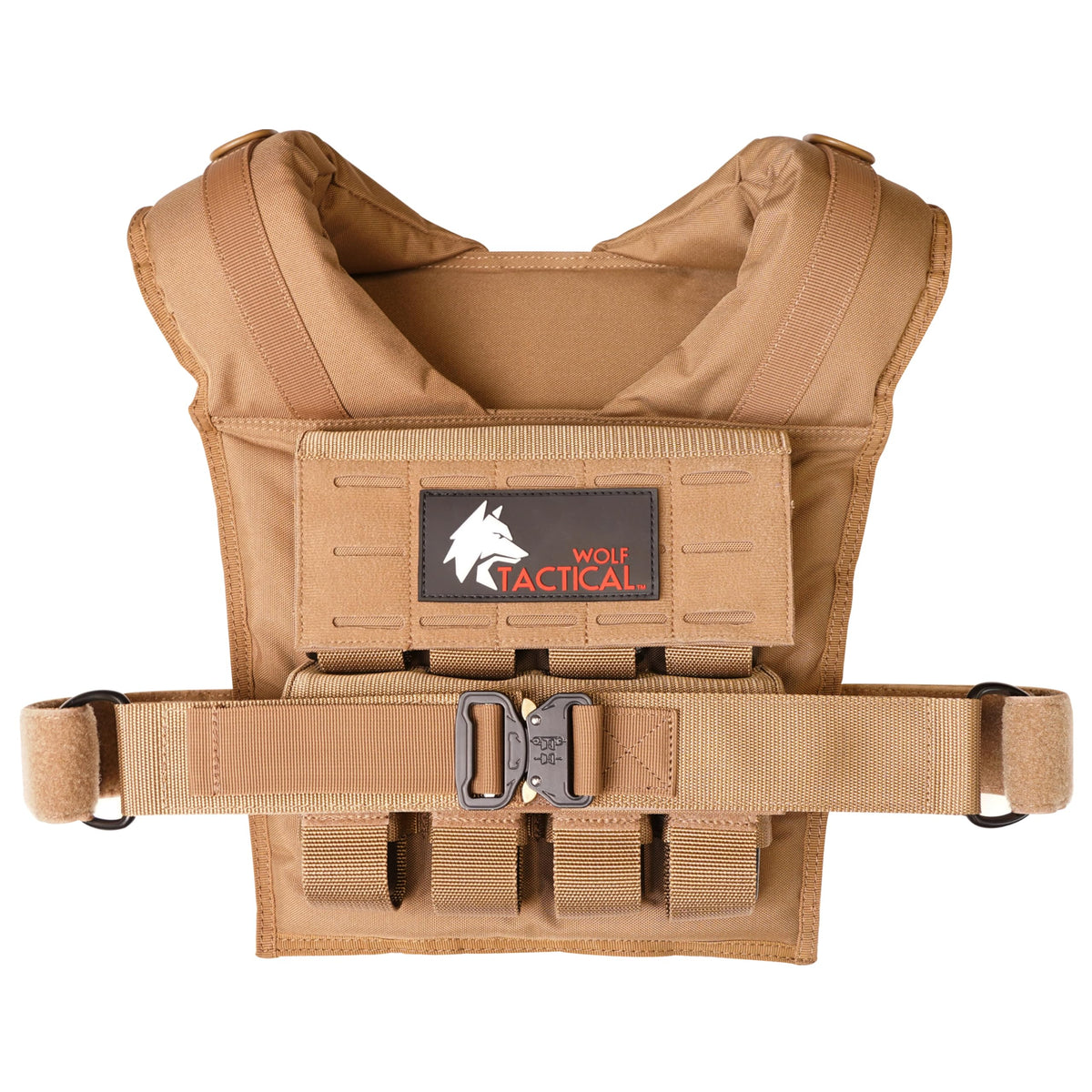 Wolf Tactical Men Weighted Vest - 35 LB Strength Training Tactical Weight Vest Tan