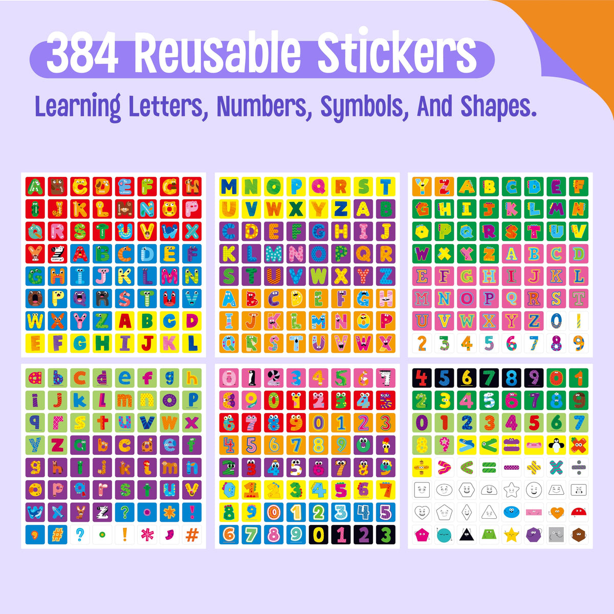 100 Math Linking Cubes, Math Cubes with 384 Reusable Stickers-Letters, Numbers, Shapes, Manipulative Geometric Connecting and Counting Blocks, Educational Toy for Kids Math Learning and Fun Activities