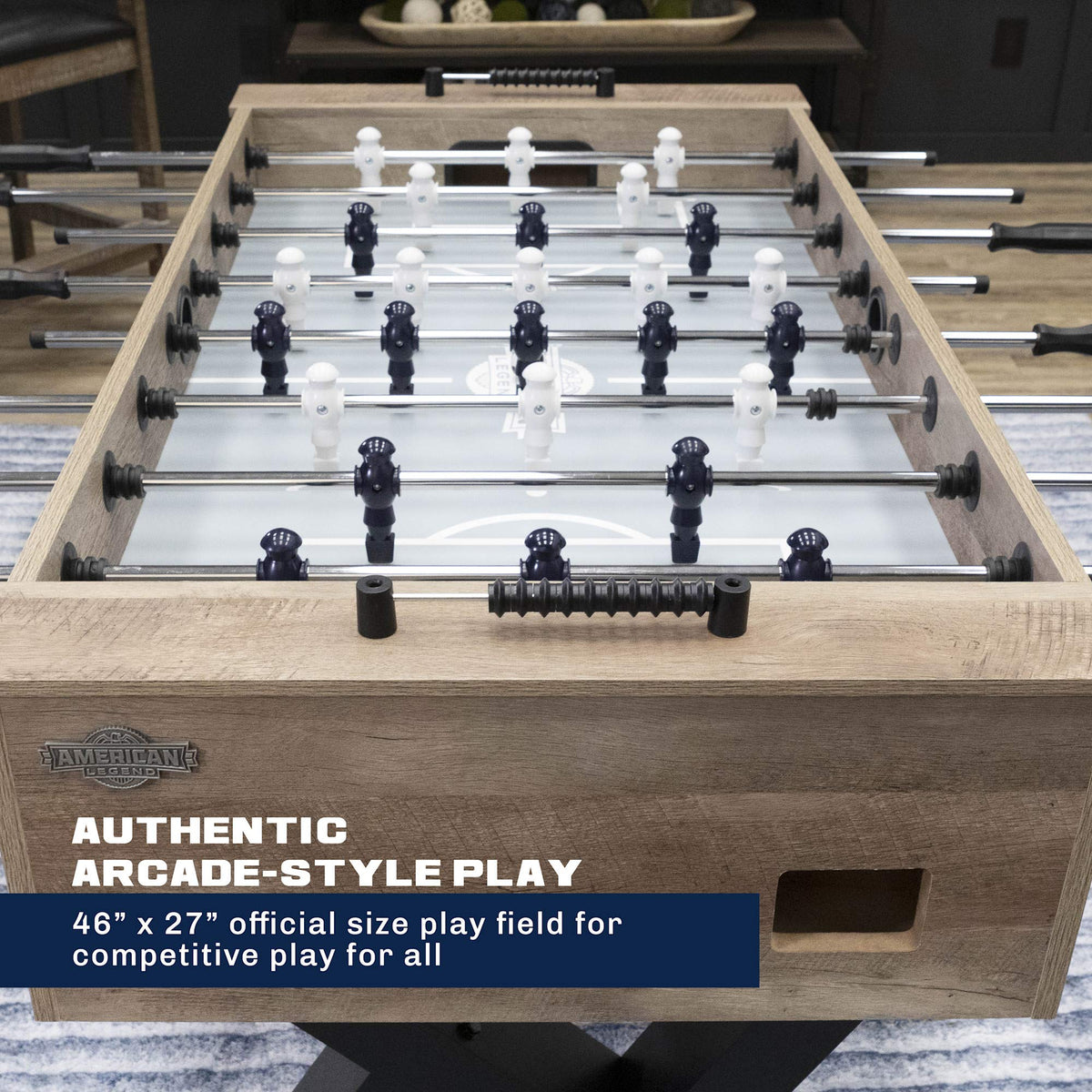 American Legend 54" Kirkwood Foosball Table, Grey