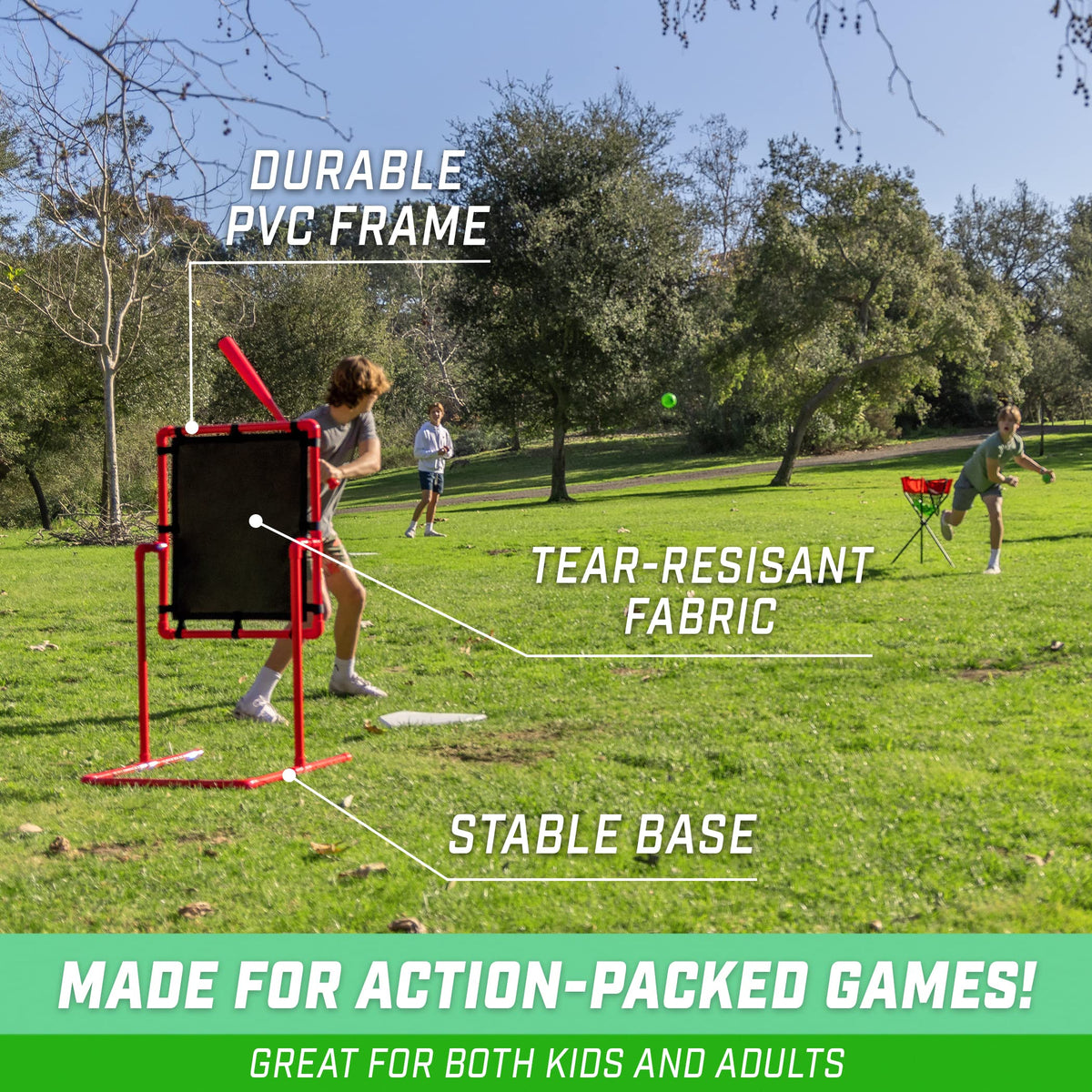 GoSports Baseball Strike Zone Target for Plastic Balls - Compatible with Blitzball and Wiffle Ball